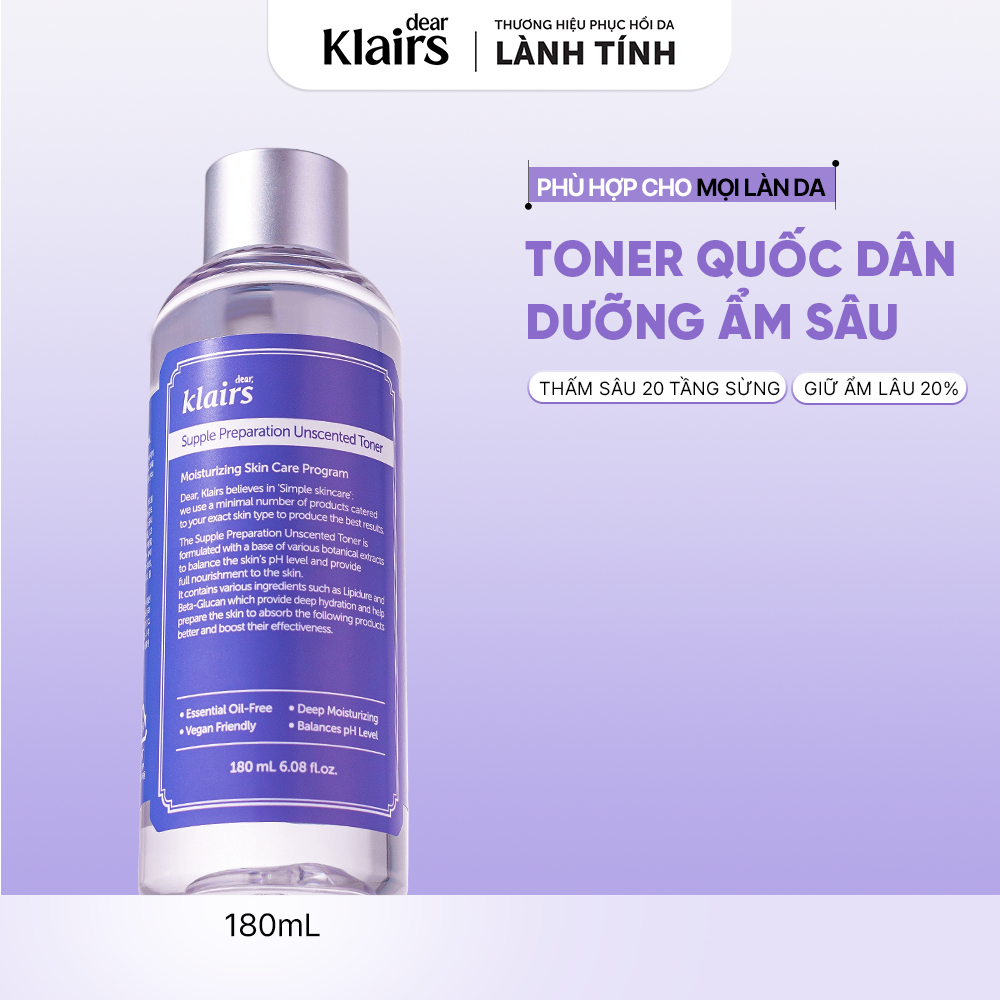 [DEAR KLAIRS] Toner Dear Klairs Supple Preparation 180ml