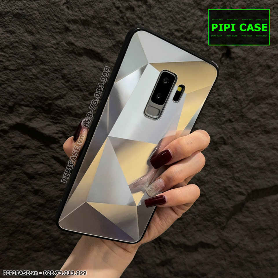 Ốp Lưng Samsung S9 Plus 5G - Kim Cương 6D - Bạc_thumbnail_3