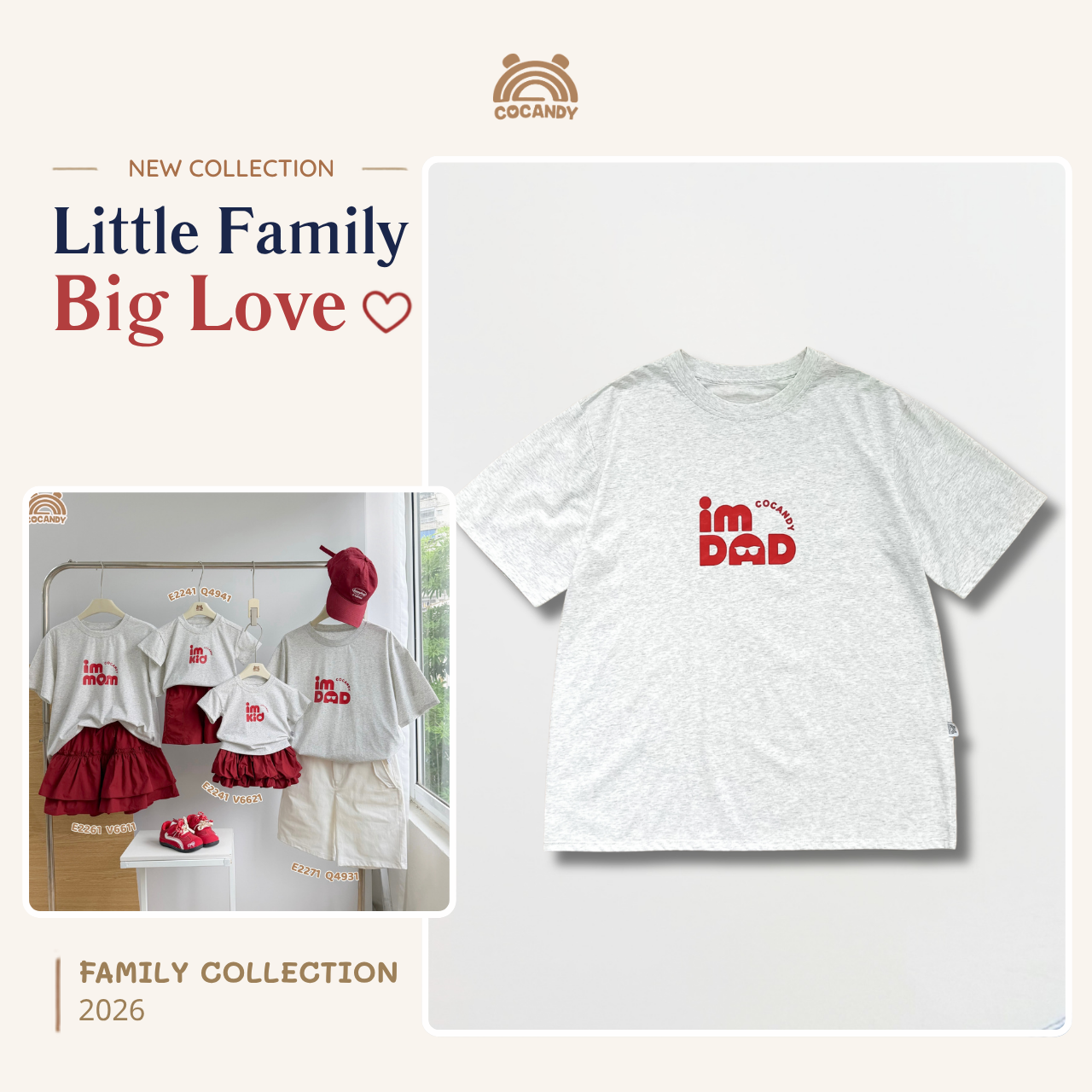 Áo cộc cotton XÁM 