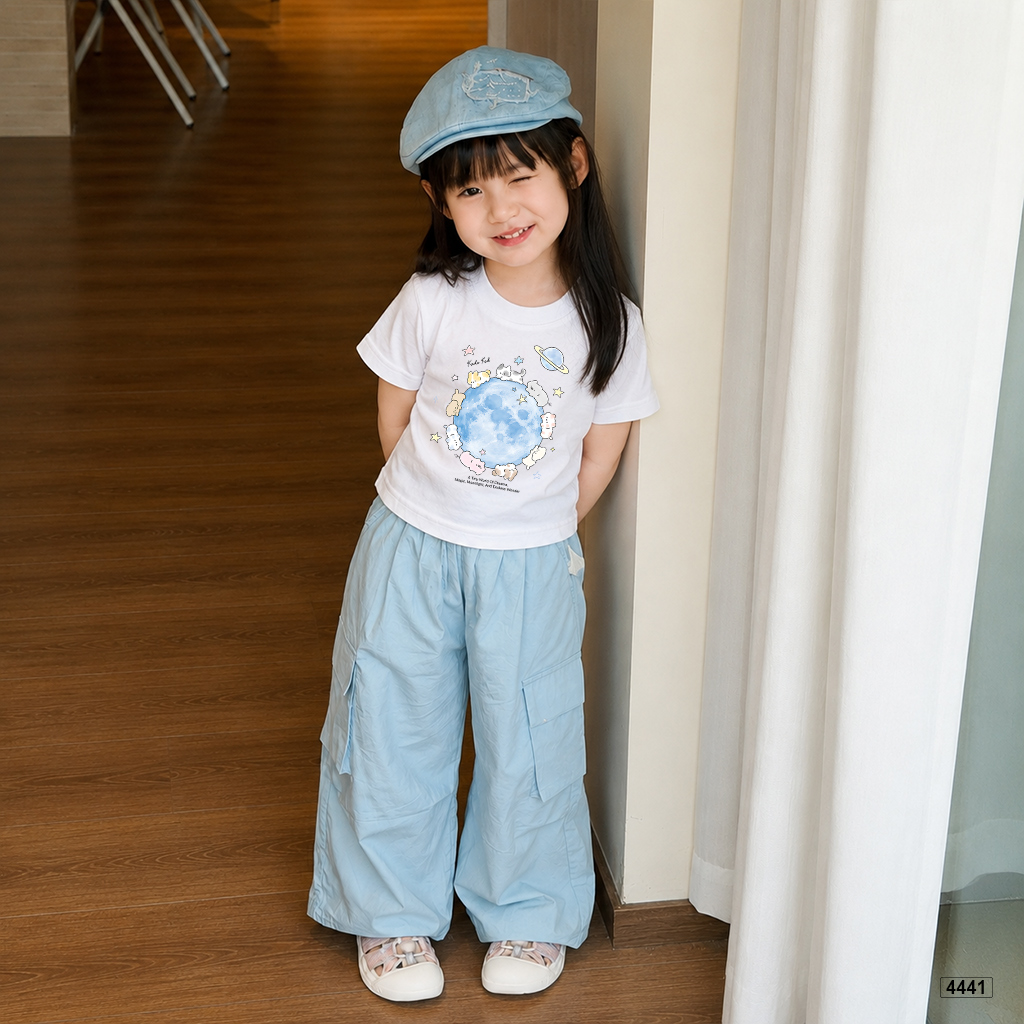 Áo thun bé gái form rộng mặt trăng Kado 4441_thumbnail_3