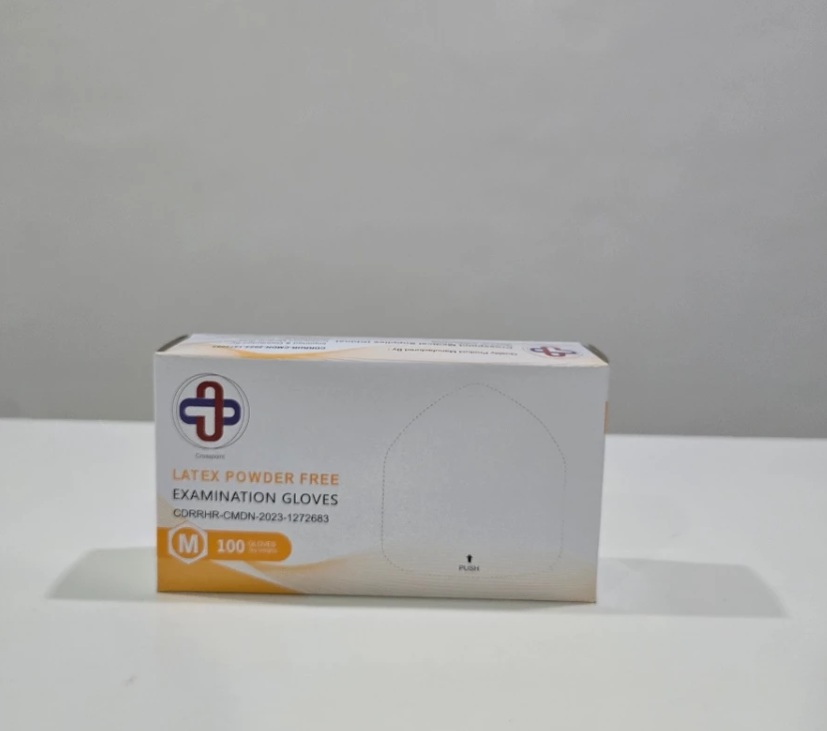 Crosspoint Powder-Free Latex Gloves – 100 Pieces Per Box