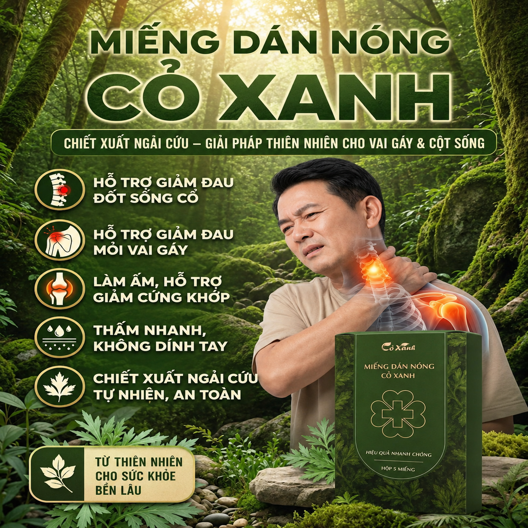 Miếng Dán Nóng Cỏ Xanh