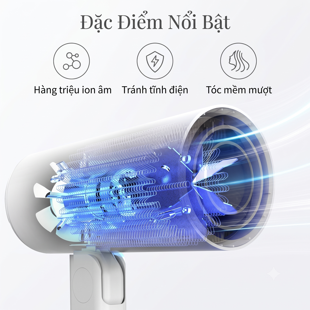 Máy Sấy Tóc Mini Gấp Gọn Ion Âm Reepro RP-HC04 1300W_thumbnail_3