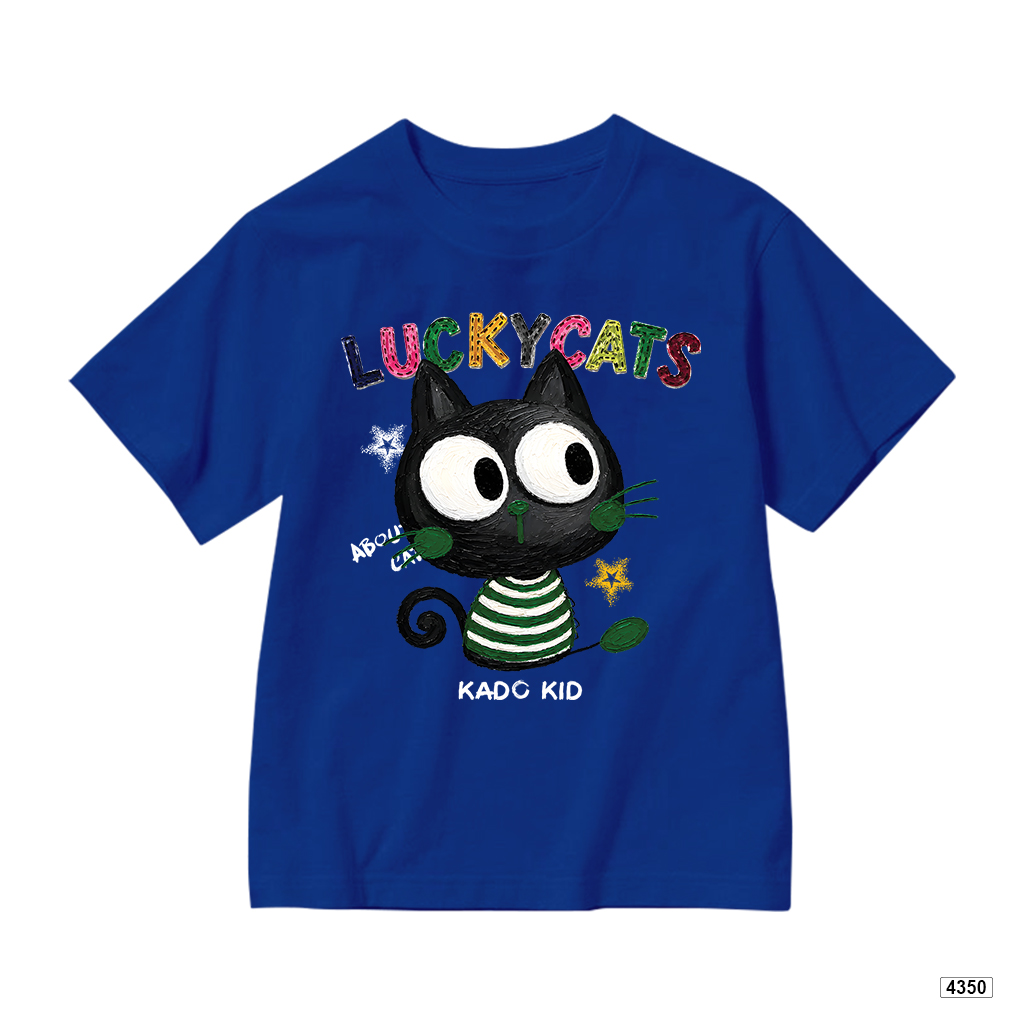 Áo thun bé trai bé gái form rộng Lucky Cats Kado 4350_thumbnail_13