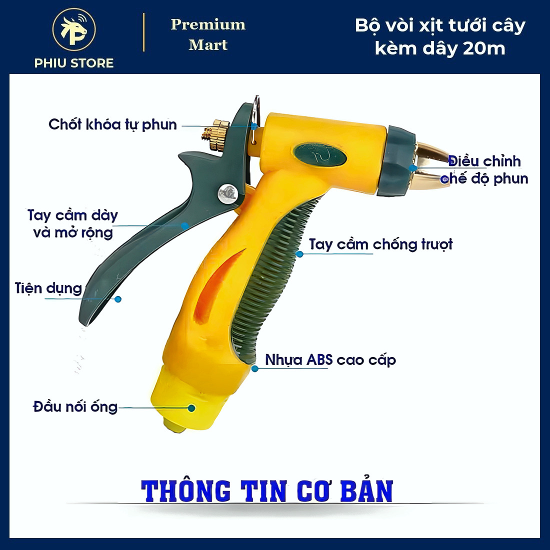 Dây Tưới Cây 20m - Bộ Vòi Xịt Tưới Cây kèm Dây 20m, Bộ Vòi Tưới Cây Đa Năng - PHIU STORE_thumbnail_3