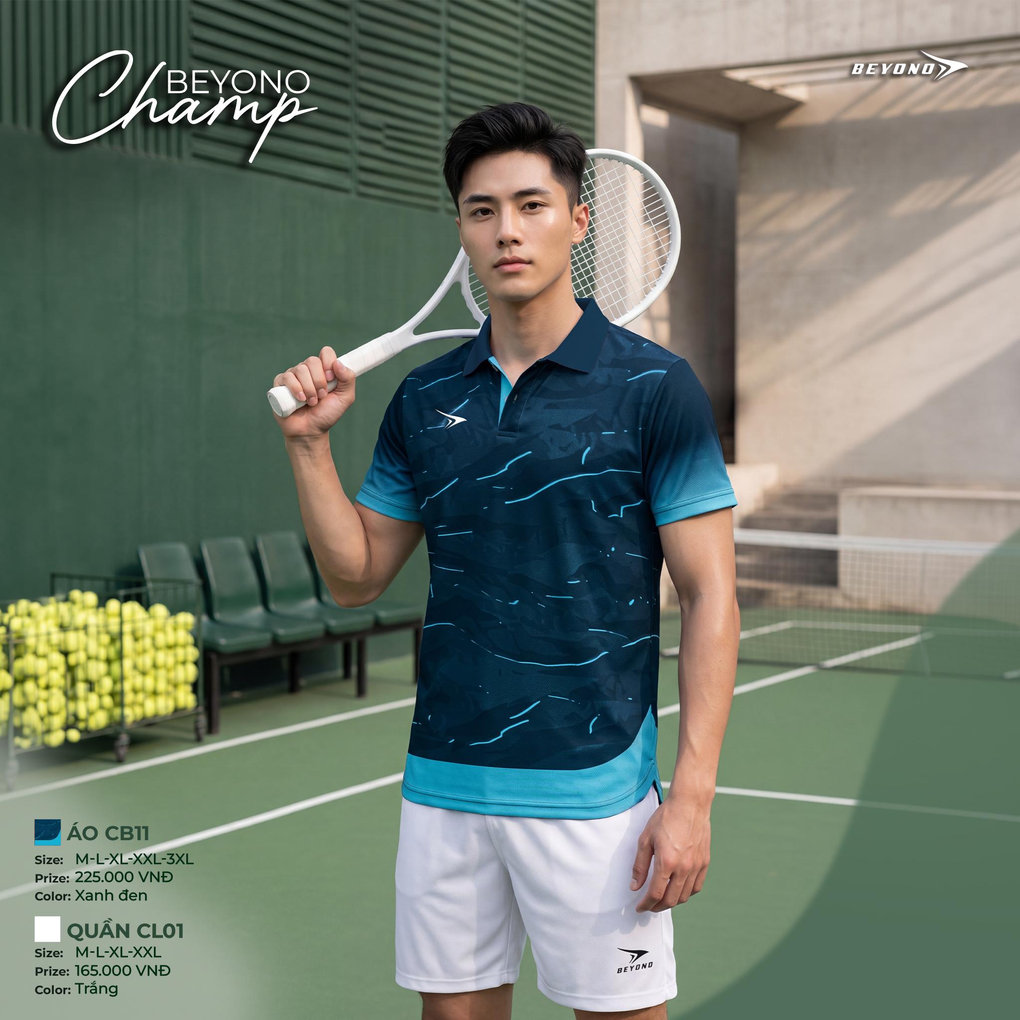 BST Áo Thể Thao Cổ Polo Beyono Champ CB11 Vải AirWeave Thoáng Khí Thể Thao Đương Đại_thumbnail_1