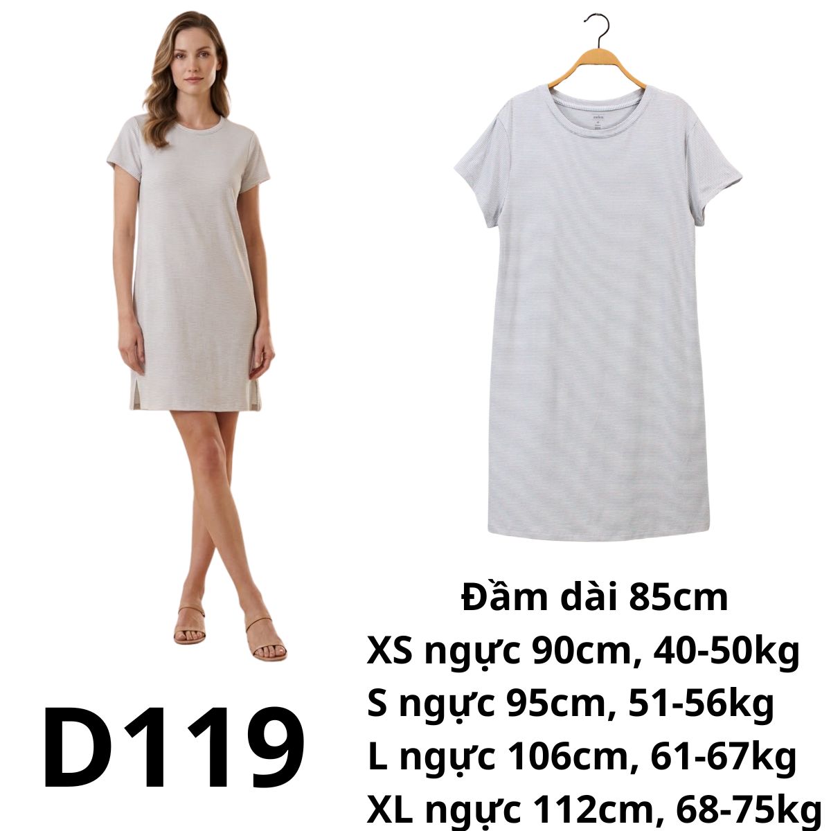 D119- Đầm thun TN