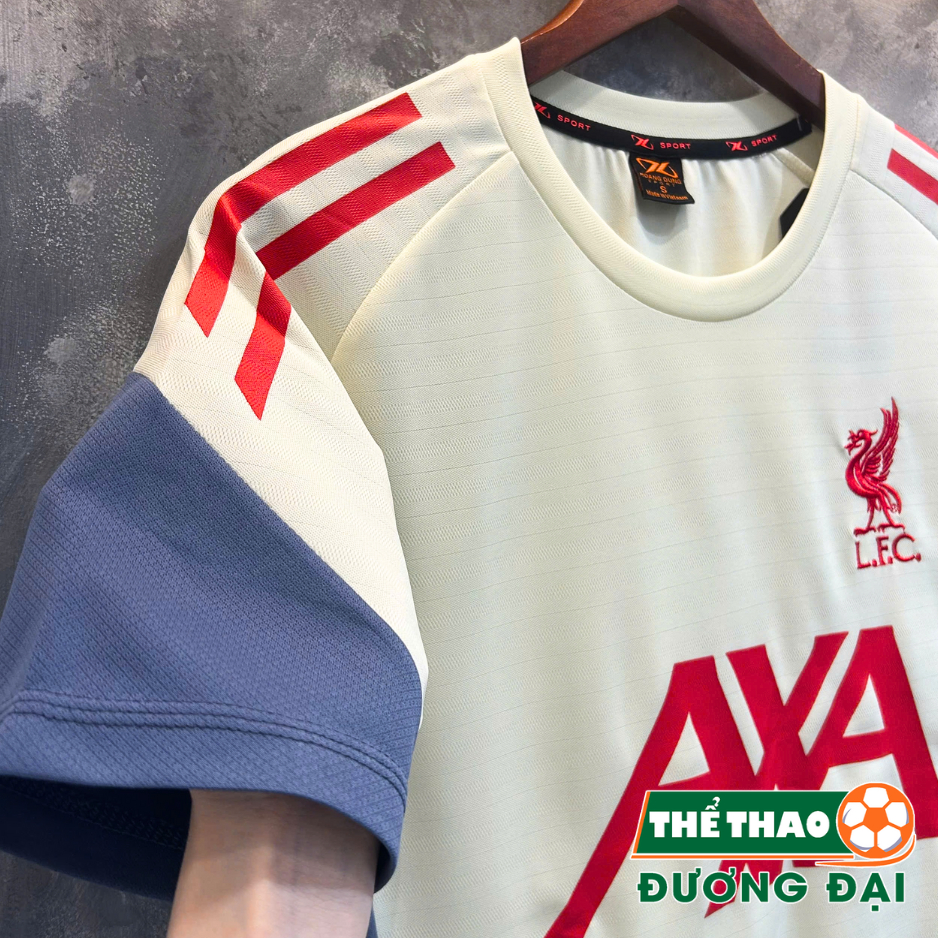 Quần Áo Bóng Đá The Kop Kem 2025 2026 Thun Mè S-COMF Thoáng Khí Thể Thao Đương Đại_thumbnail_5