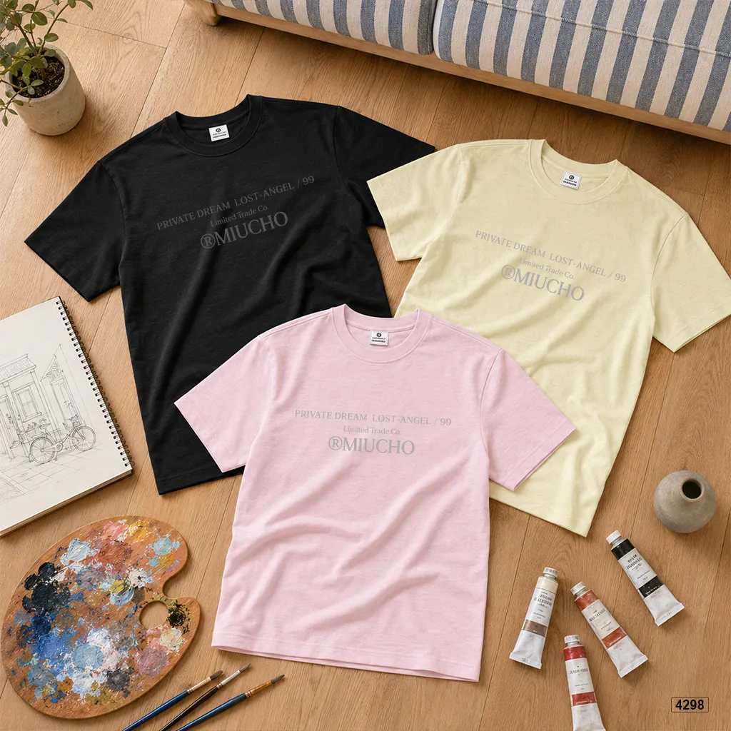 Áo thun boxy unisex chất vải xước Miucho 4298_thumbnail_7