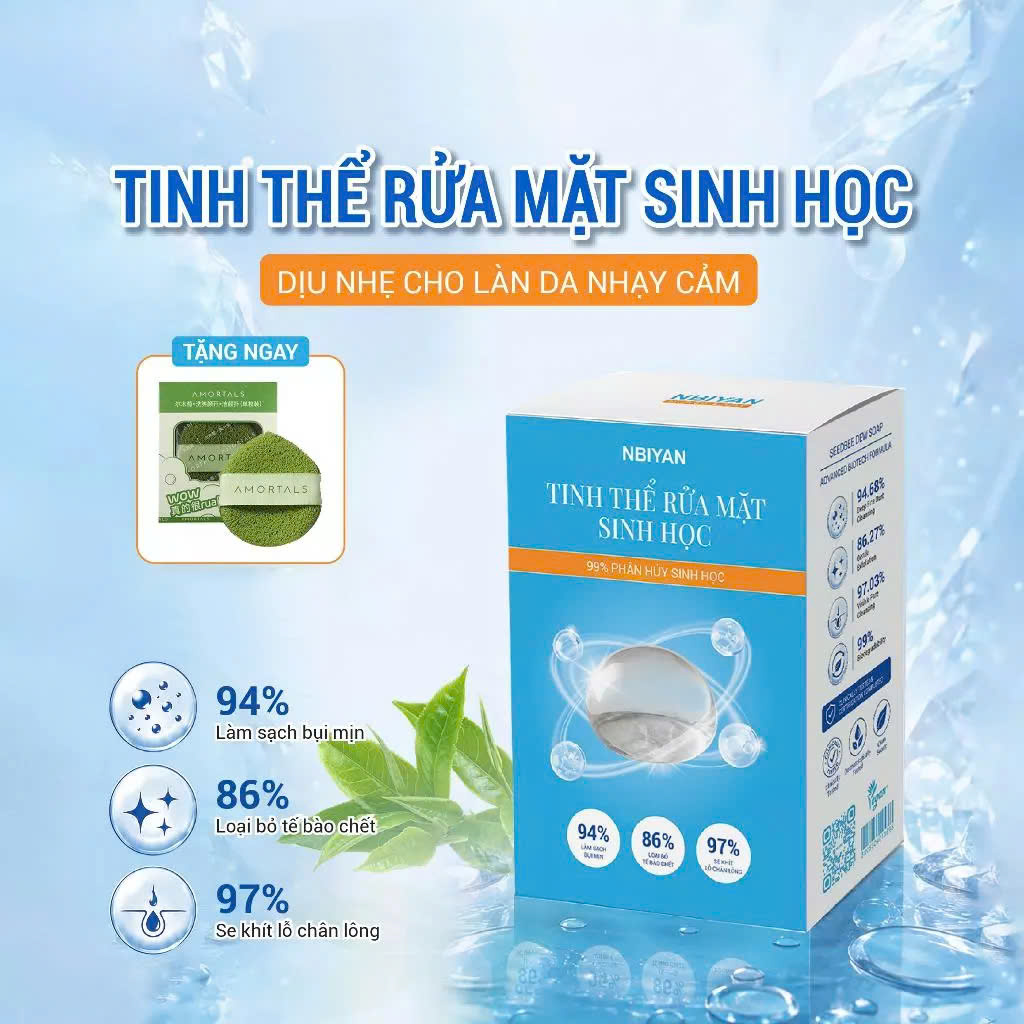 Tinh Thể Sữa Rửa Mặt Sinh Học [N-BIYAN] 100G