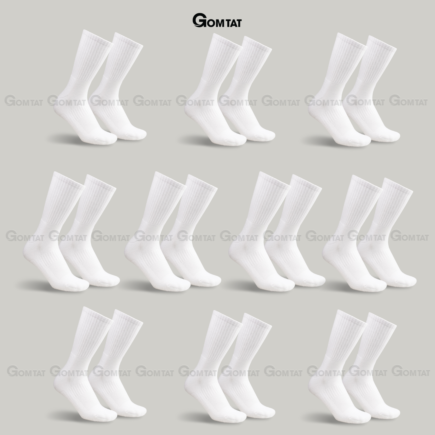 Combo tất nam nữ cổ cao GOMTAT thoáng khí, vớ trơn chất cotton khử mùi êm chân - PRI-2505_thumbnail_11