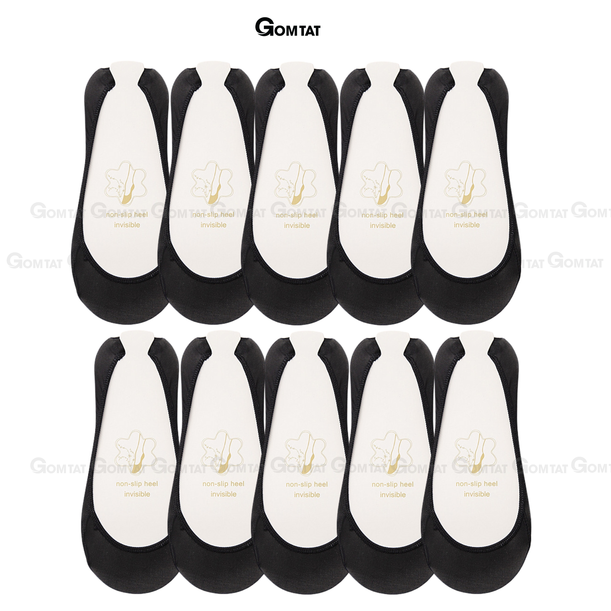 Combo 10 đôi tất nữ lười đi giày cao gót GOMTAT, có đệm silicon chống tuột gót - CAOGOT-SUX-19218_thumbnail_1