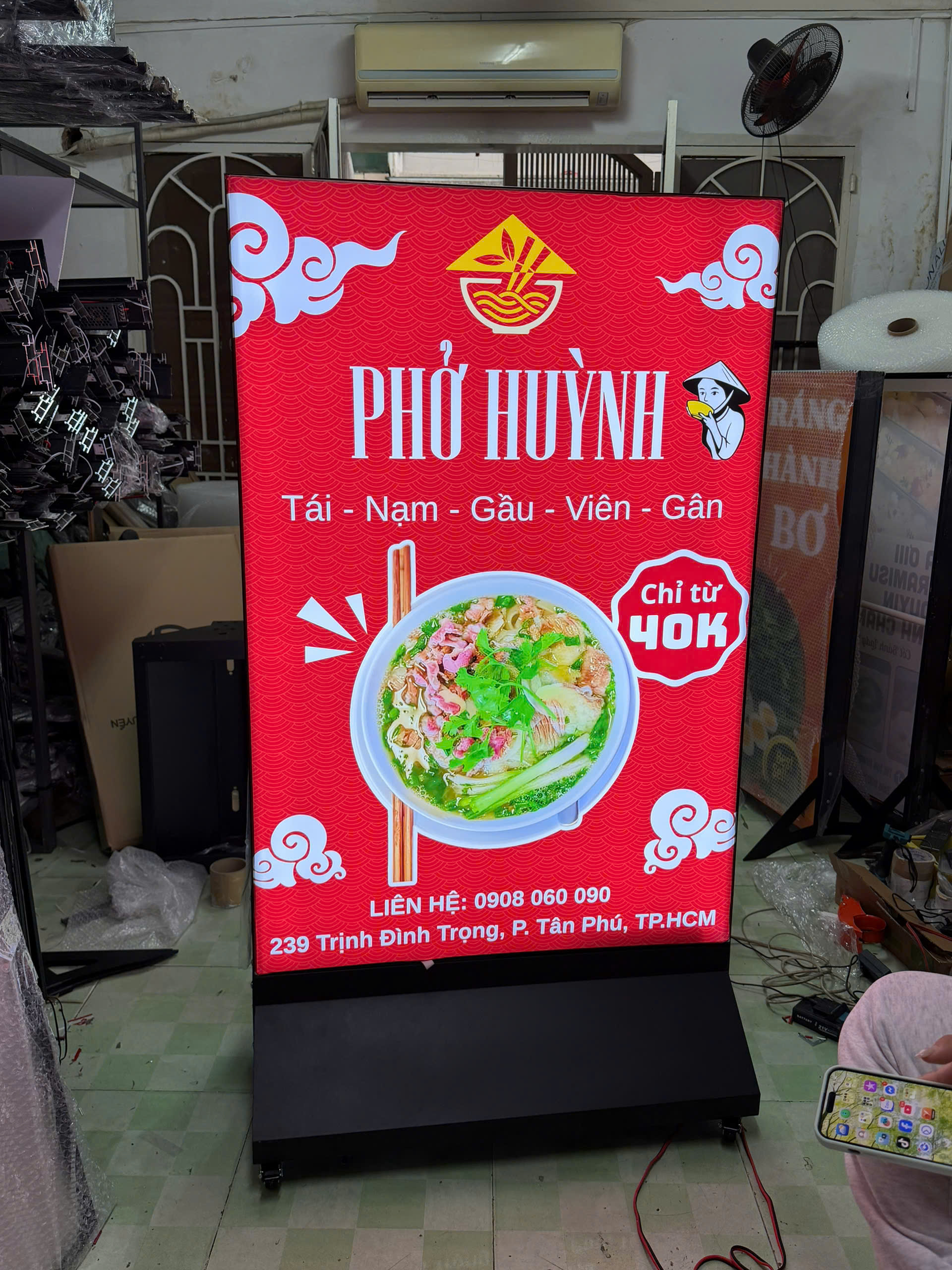 CHÂN BX  - BẢNG VẪY LED -PANO HỘP ĐÈN 2 MẶT PVC-  NHIỀU SIZE_thumbnail_3