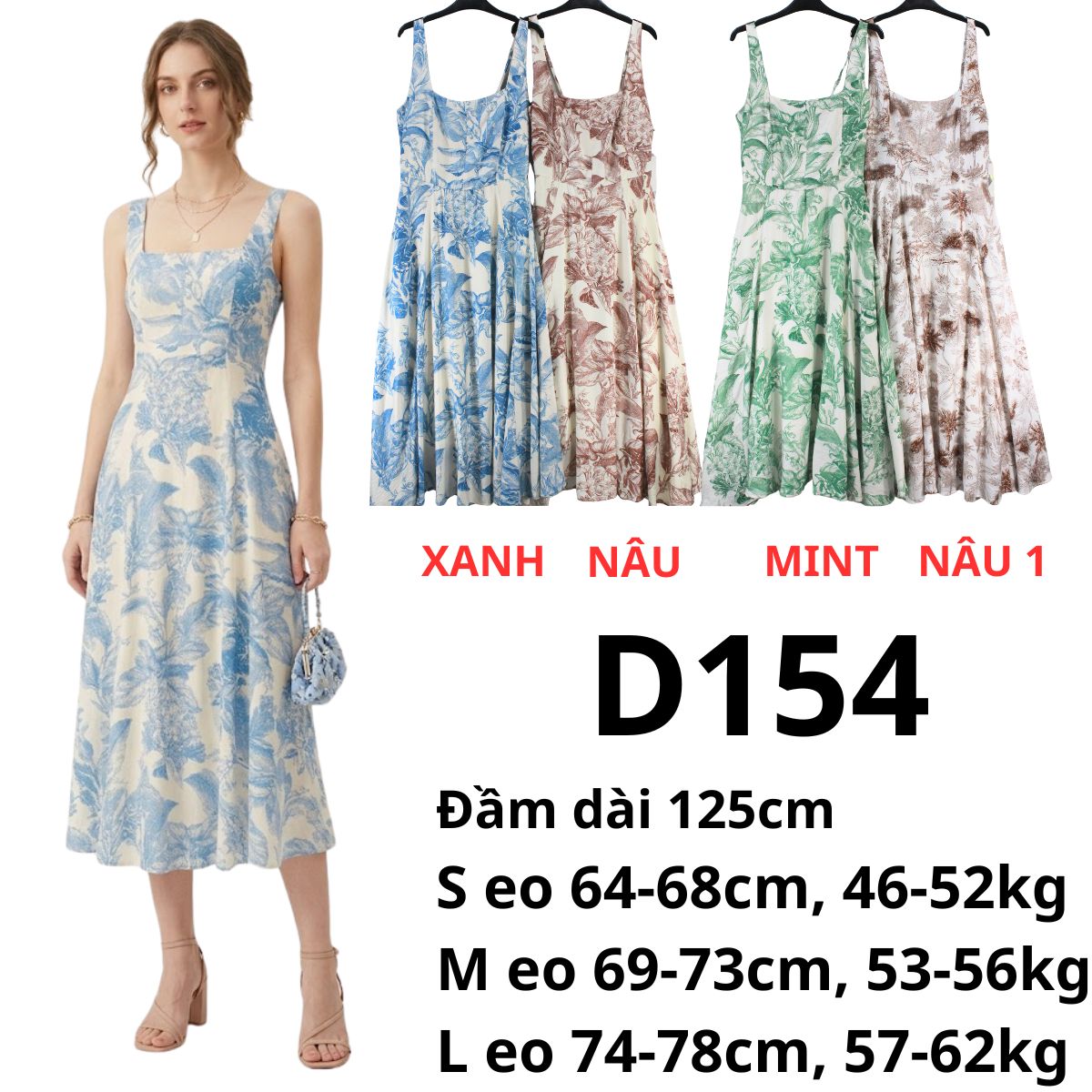 D154- Đầm đũi