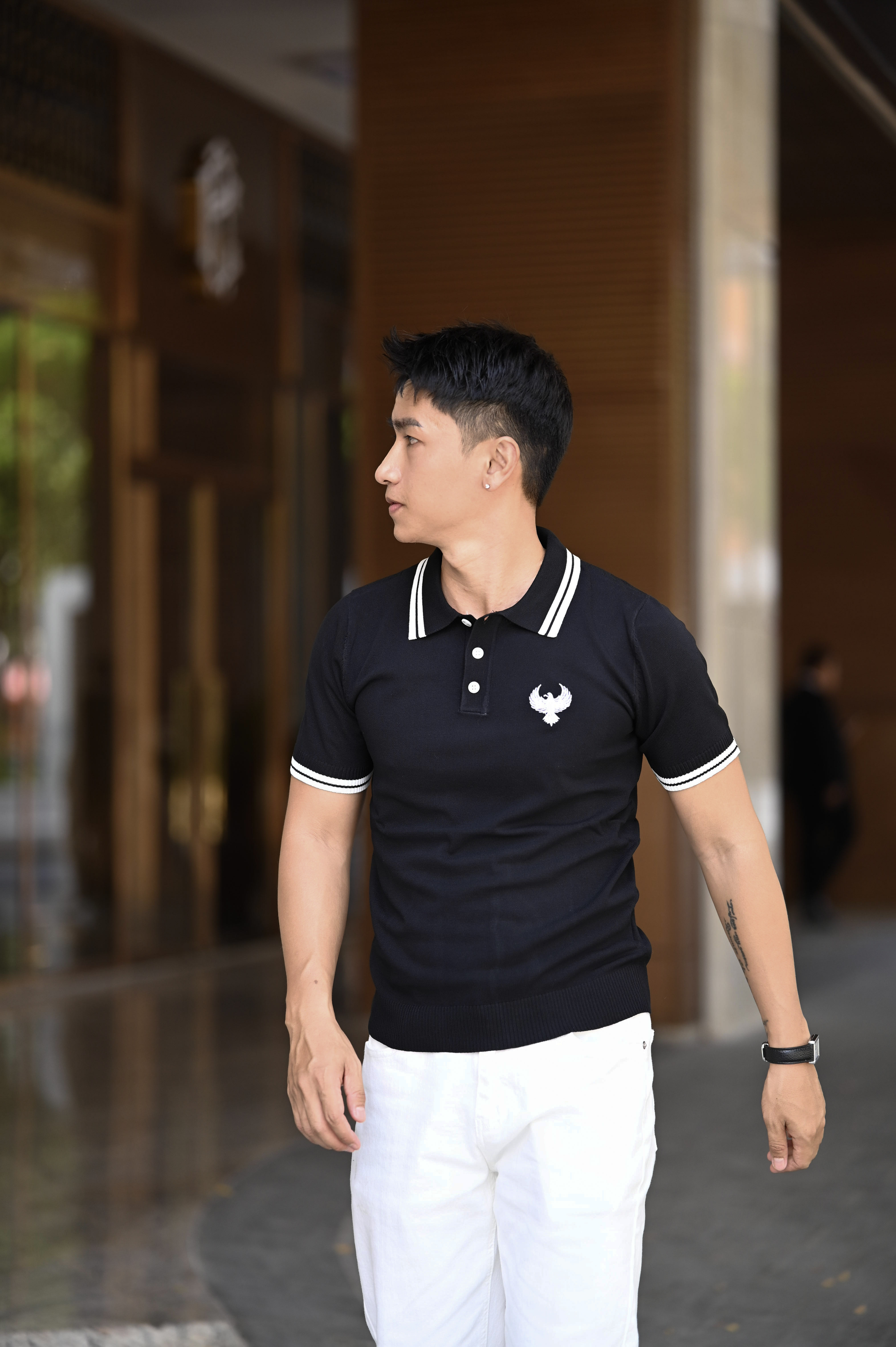 PB5 - Áo Polo Nam Mùa Hè Cổ Ve Lật Tay Ngắn Thêu Họa Tiết Thời Trang_thumbnail_9