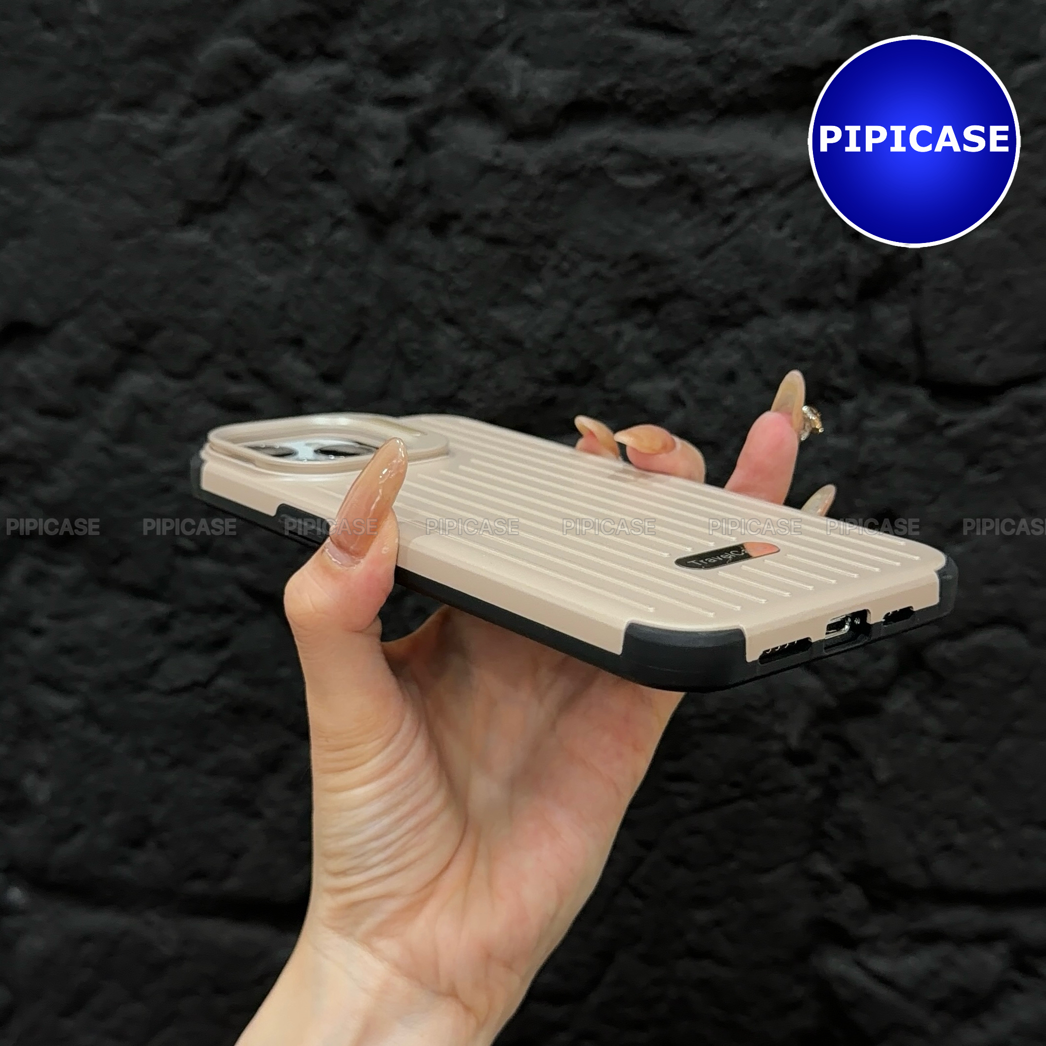 Ốp Lưng iPhone 12 Pro Max - Hondao - Nâu Nhạt_thumbnail_6