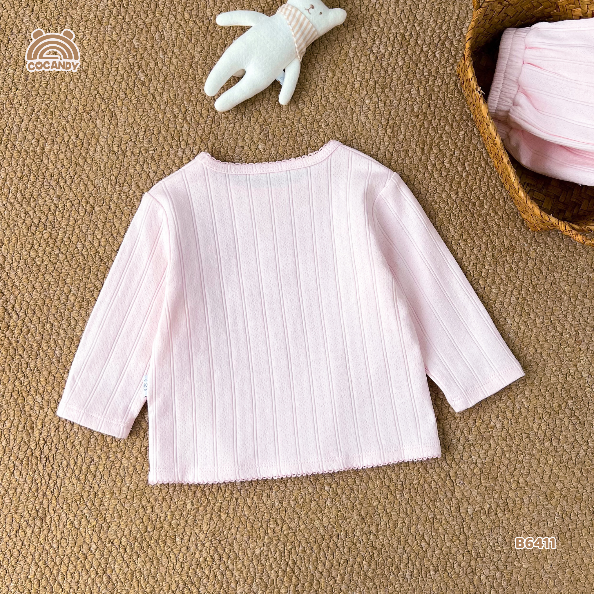 Bộ dài HỒNG basic nơ cổ_thumbnail_3