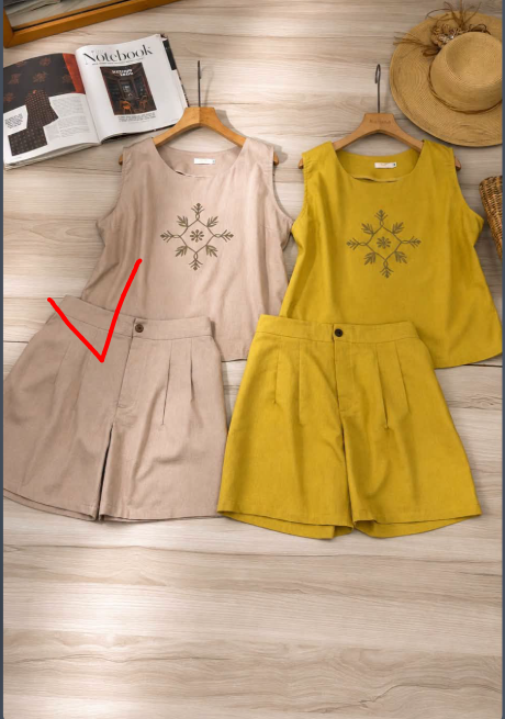Bộ Linen bột đùi áo sát nách thêu_thumbnail_6