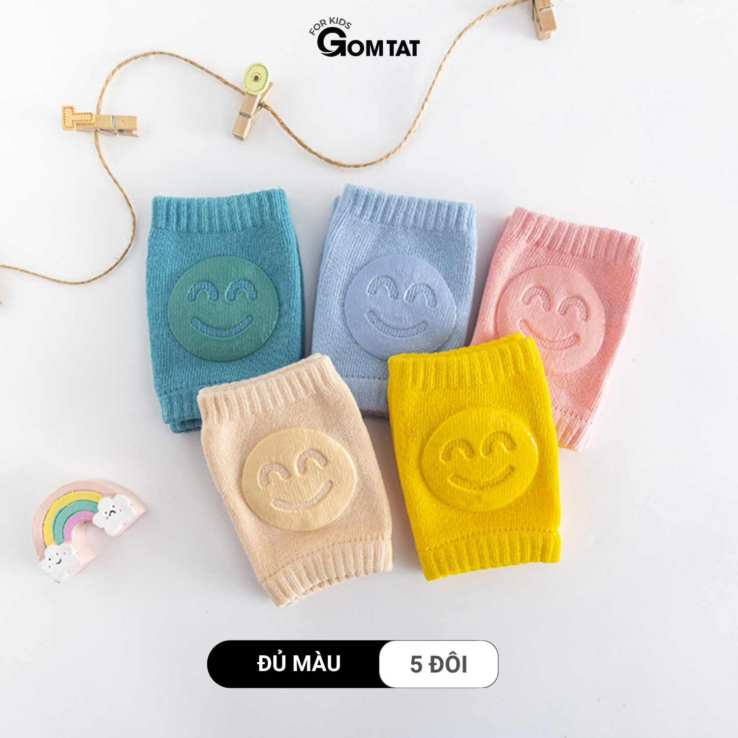 Combo 5 đôi tất tập bò trẻ em GOMTAT vớ bảo vệ gối có đệm silicon cho trẻ dưới 18 tháng tuổi - YIQ-H005_thumbnail_14