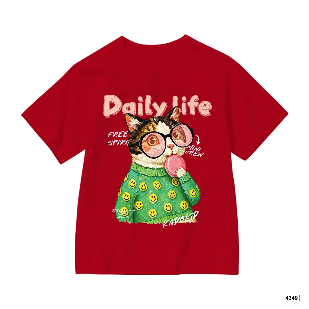 Áo thun bé trai form rộng Daily Life Cat Kado 4349_thumbnail_10