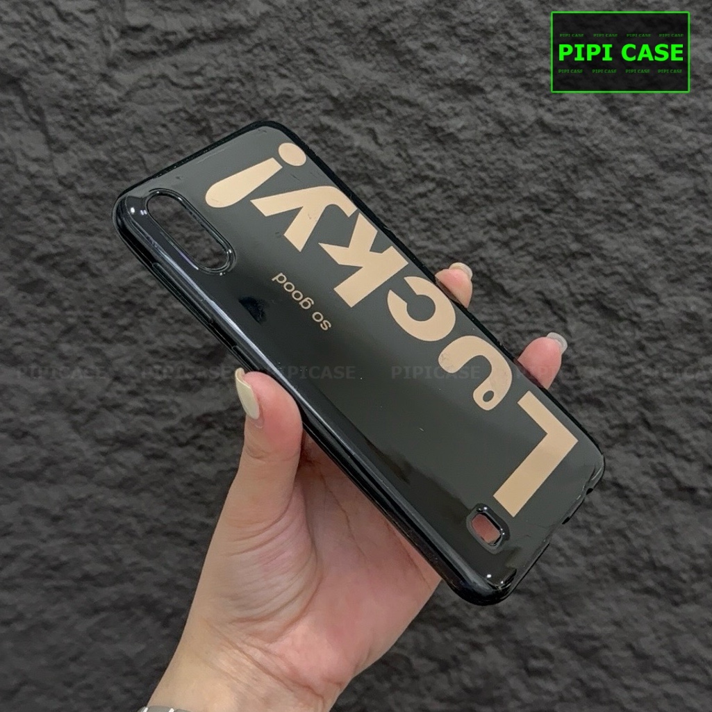 Ốp Lưng Samsung A10 - Lucky - Đen