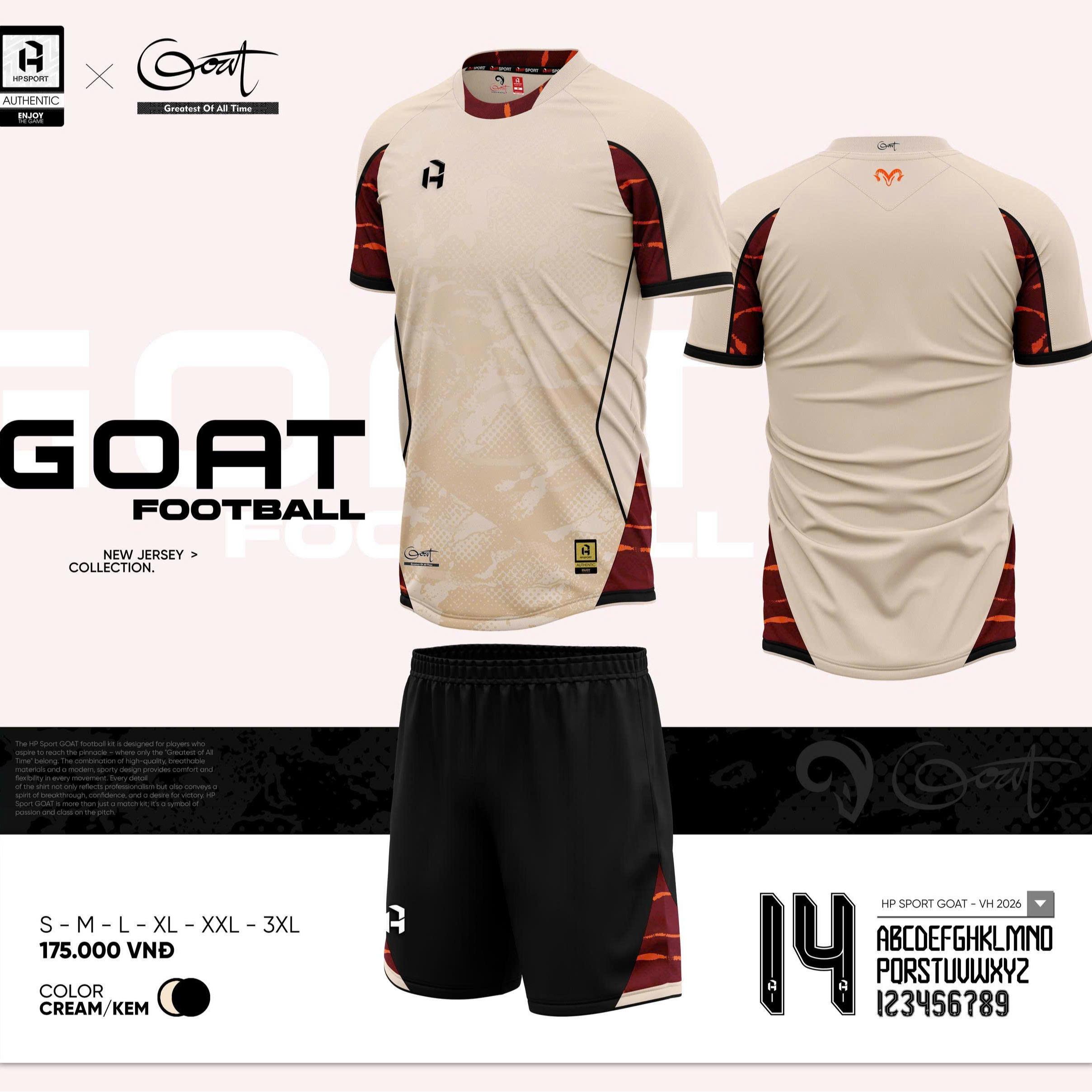BST Quần Áo Bóng Đá Thiết Kế HP GOAT Thun Mè Cao Cấp Thoáng Khí Thể Thao Đương Đại_thumbnail_3