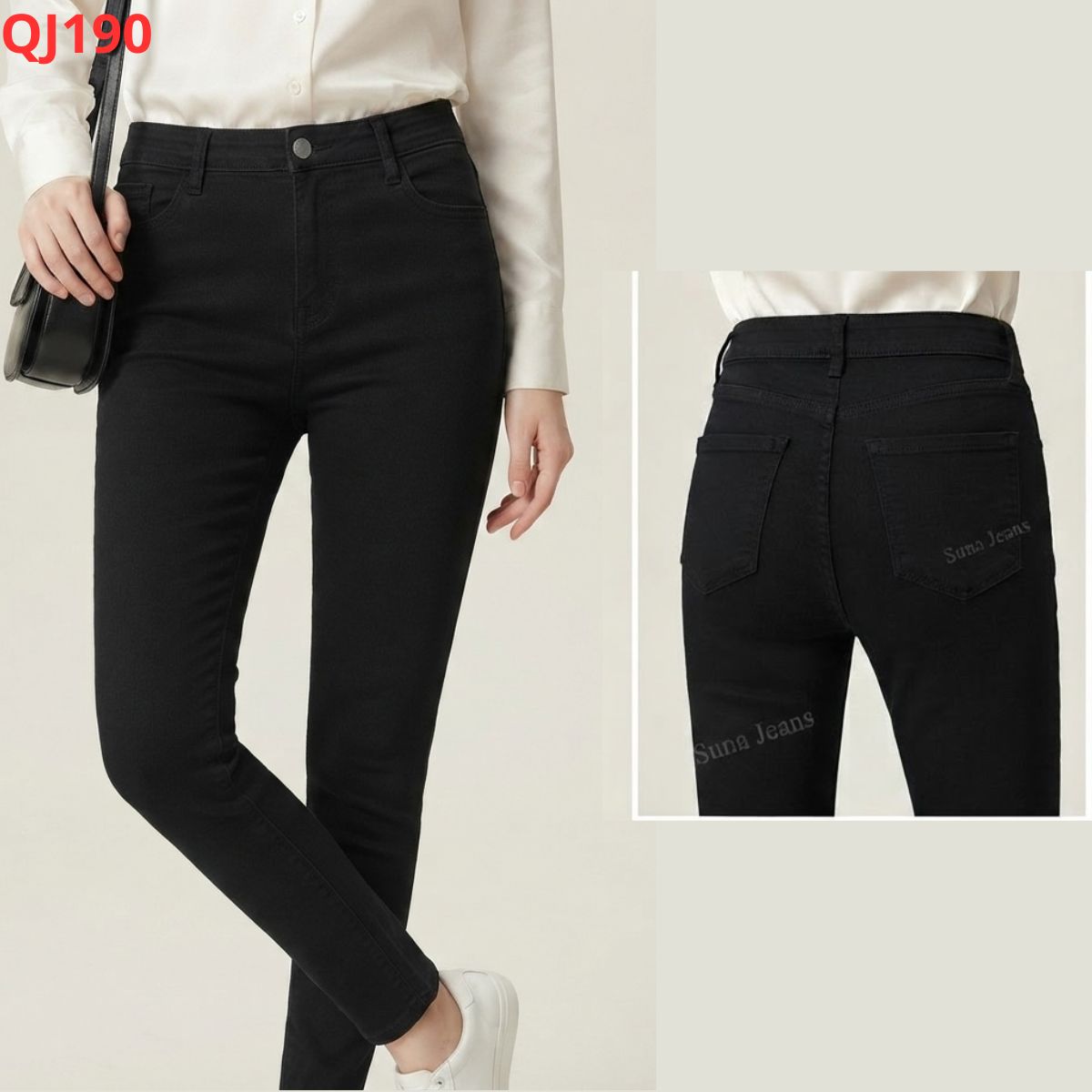 QJ190 - Jeans Skinny Đen E.X_thumbnail_8