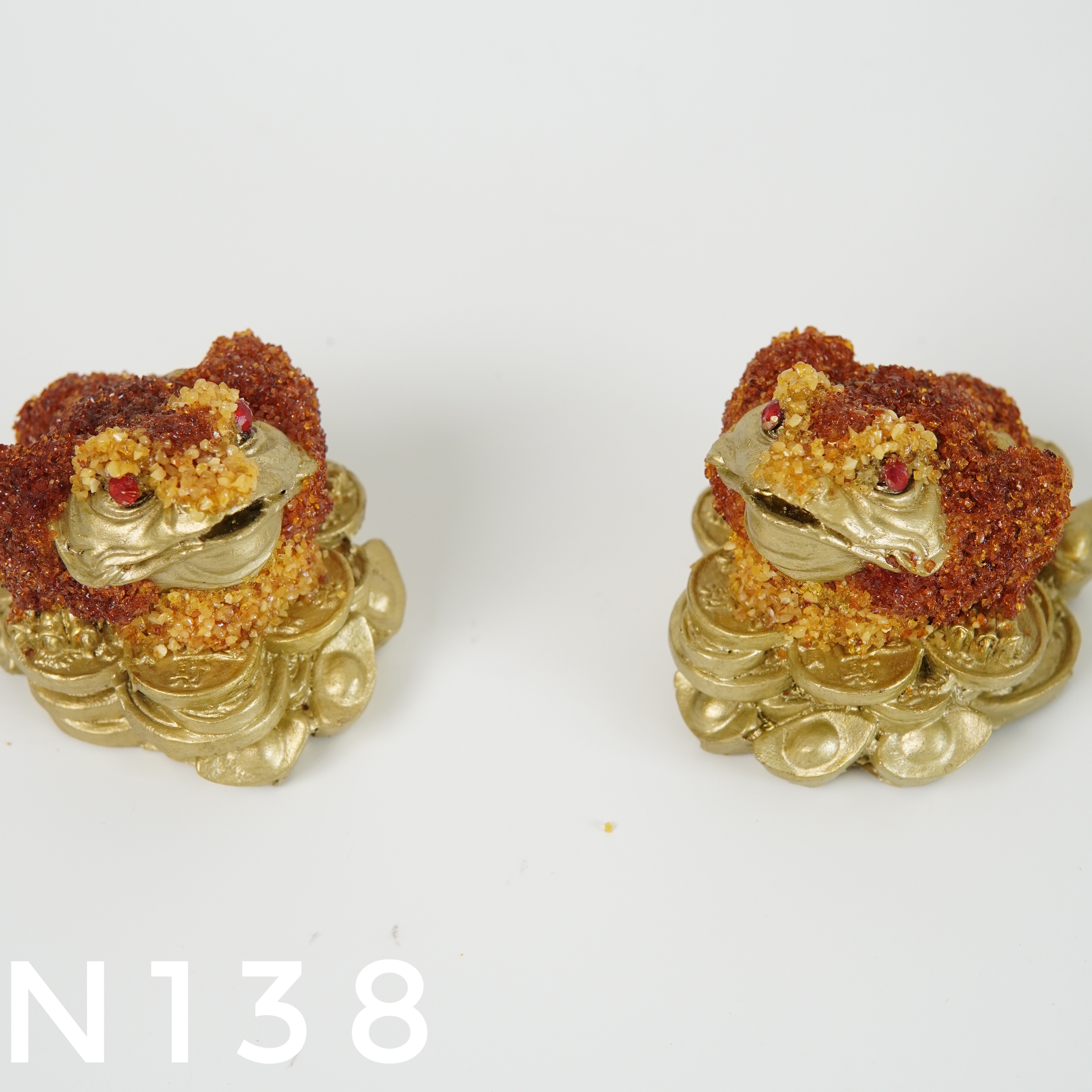 Đôi Cụ Cóc Hổ Phách – N138