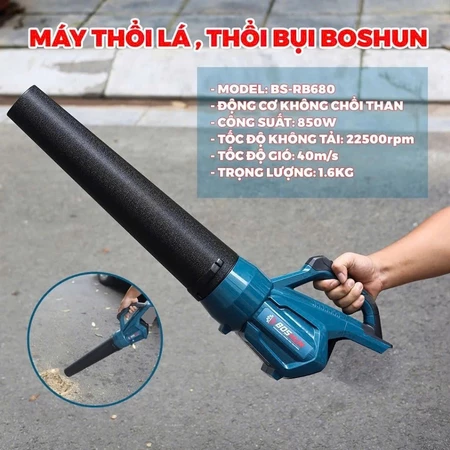 Máy Thổi Lá Dùng Pin BOSHUN BS-RB680 Công Suất Lớn, Chân pin phổ thông, Động Cơ Lõi Đồng - Giá rẻ_thumbnail_3