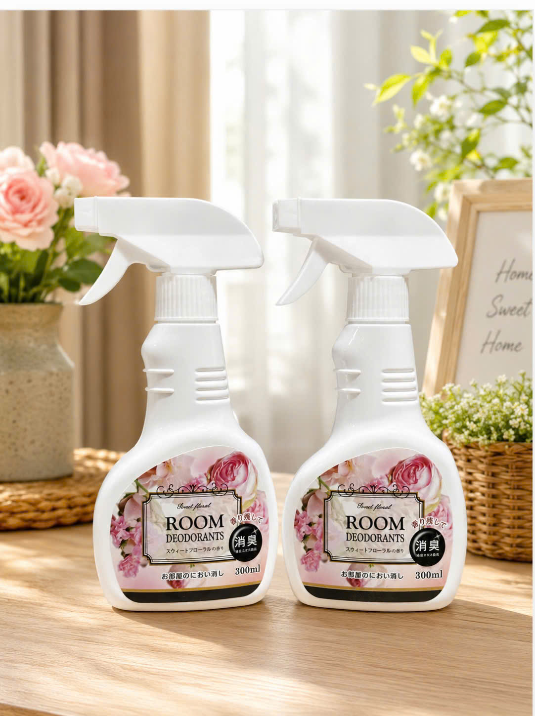 Chai xịt khử mùi thơm phòng hương hoa Kyowa 300ml - 4580104820415