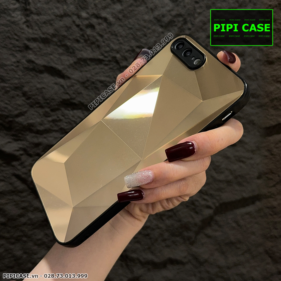 Ốp Lưng iPhone 7 Plus / 8 Plus - Kim Cương 6D - Vàng_thumbnail_1