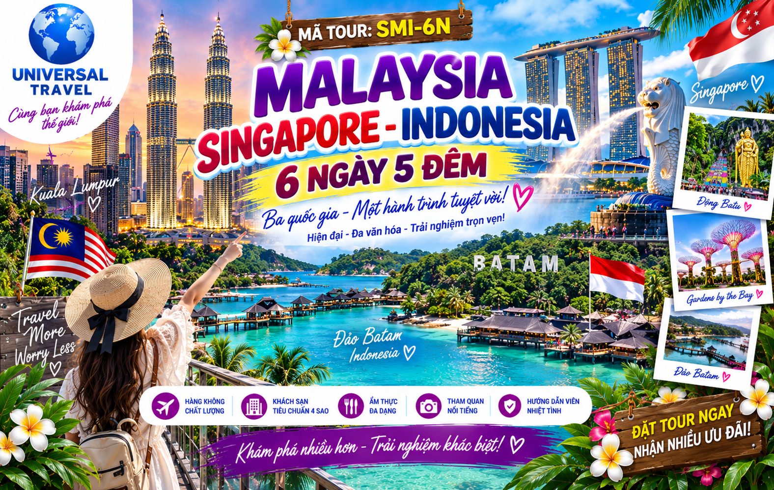 MALAYSIA - SINGAPORE- INDONESIA 6N5D