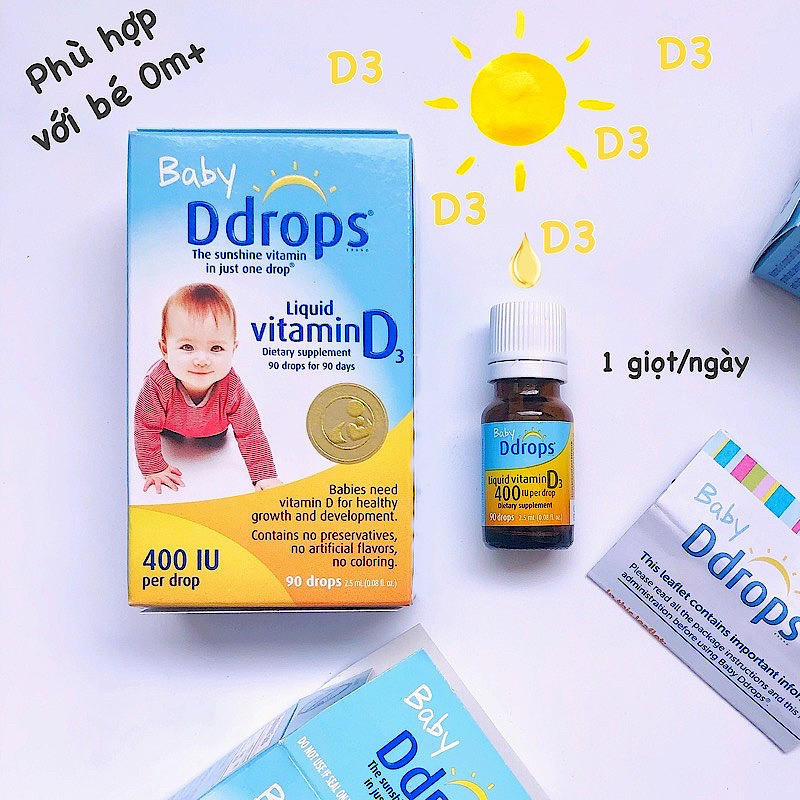 Ddrops Vitamin D3 em bé