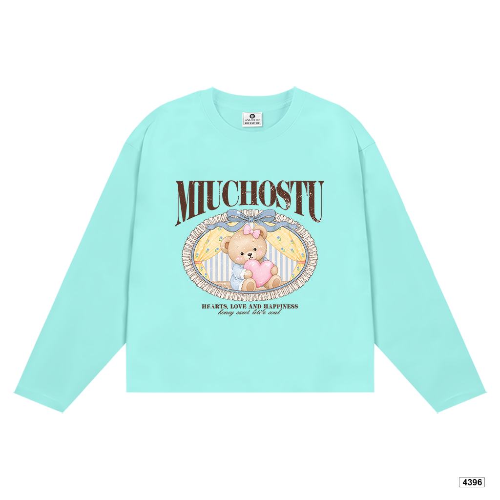 Áo thun tay dài nữ honey bear form boxy Miucho 4396_thumbnail_11
