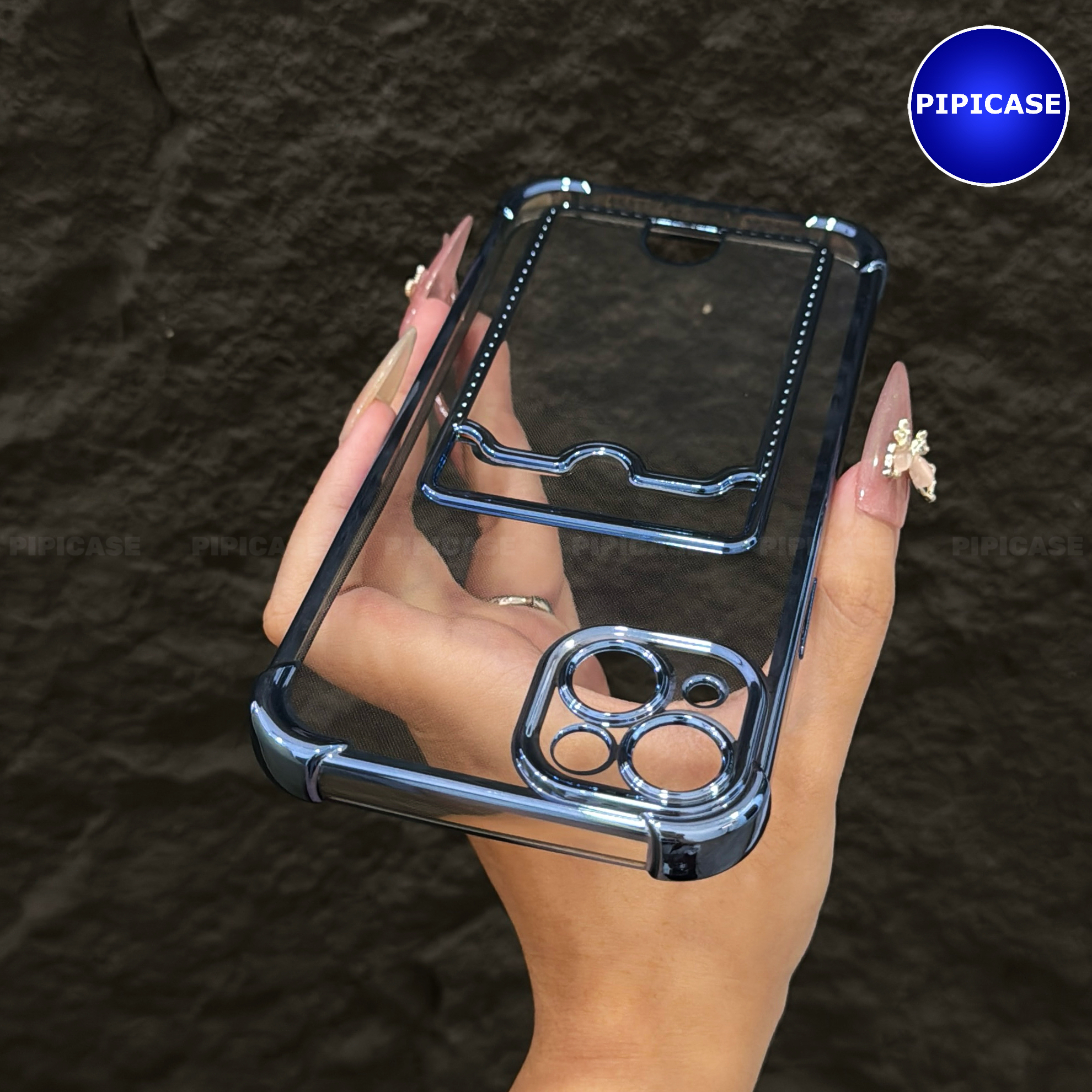 Ốp Lưng iPhone 14 Plus - Ốp Thẻ - Xanh Nhạt_thumbnail_4