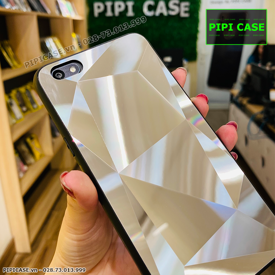 Ốp Lưng Oppo F3 - Kim Cương 6D - Bạc_thumbnail_3