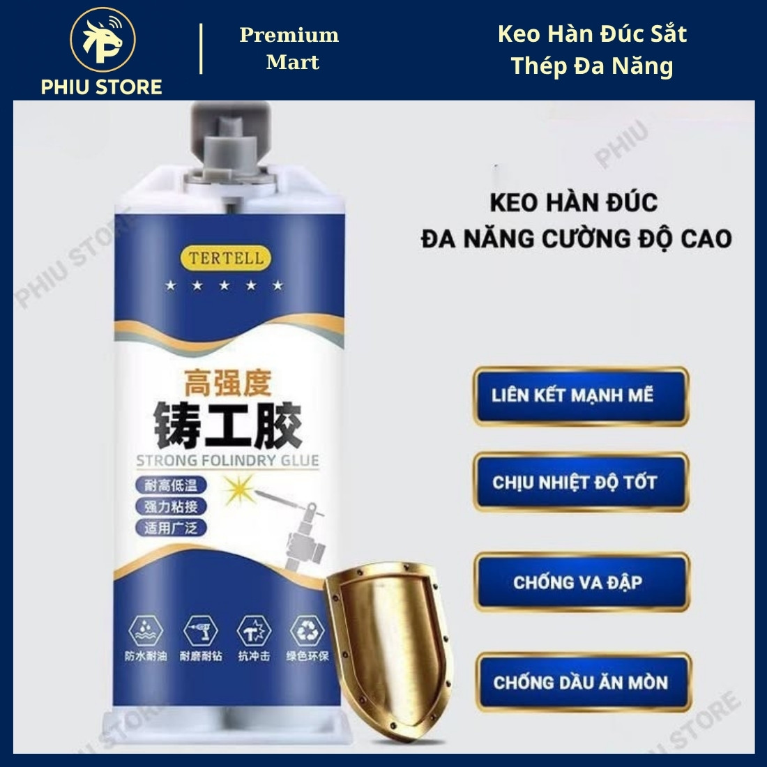 Keo Hàn Kim Loại X3000 - Epoxy 2 Thành Phần