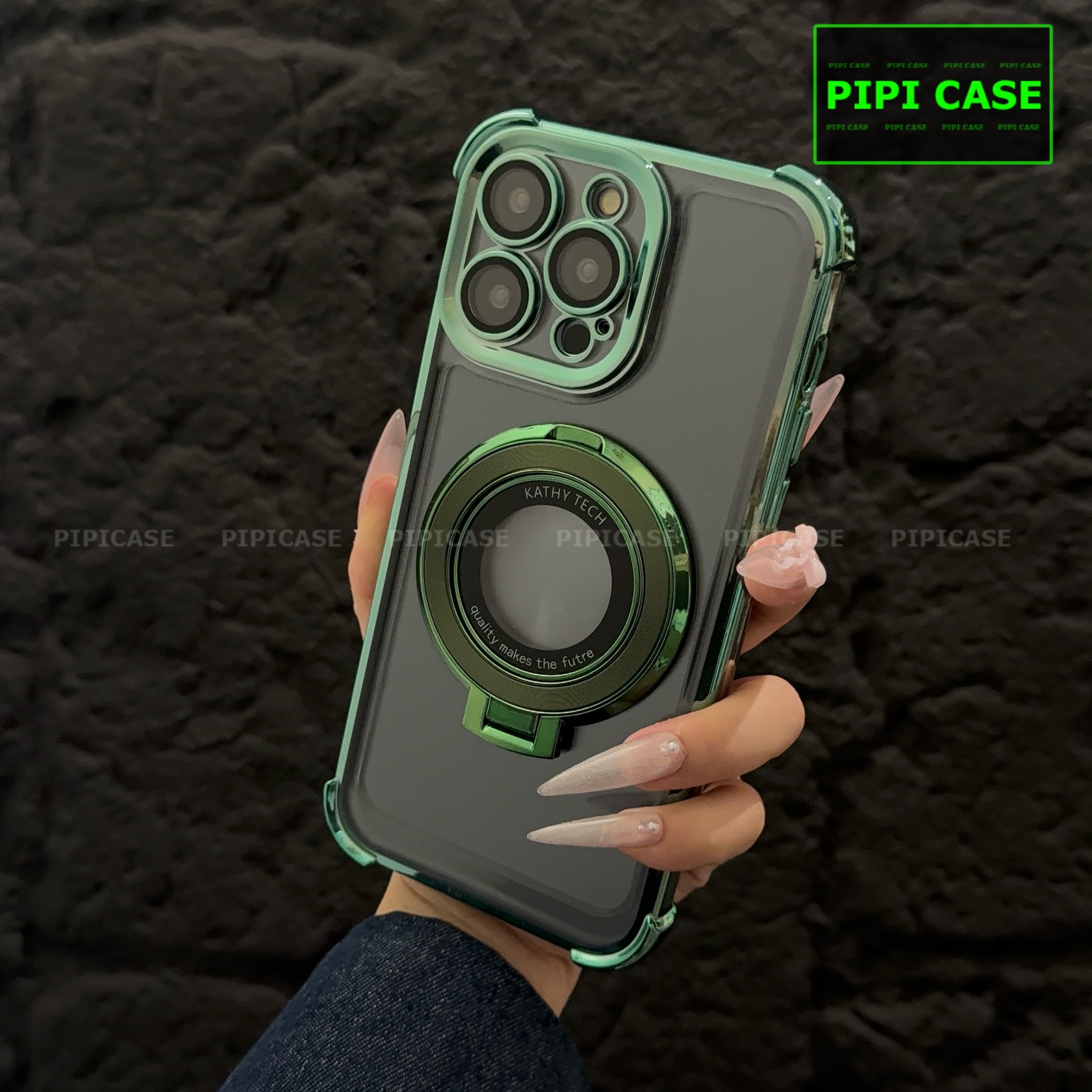Ốp Lưng iPhone 15 Pro - Ven - Xanh lá_thumbnail_10