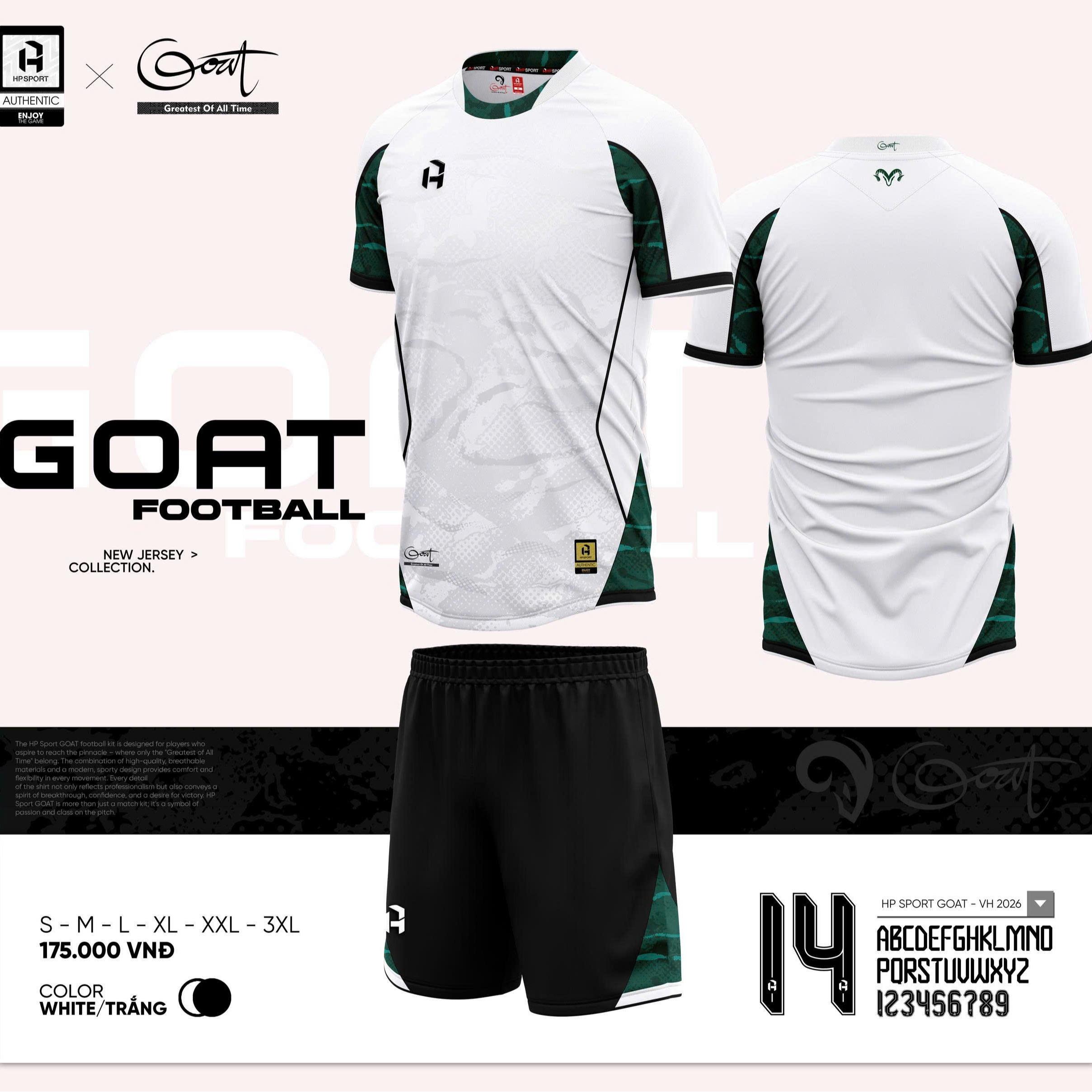 BST Quần Áo Bóng Đá Thiết Kế HP GOAT Thun Mè Cao Cấp Thoáng Khí Thể Thao Đương Đại_thumbnail_4