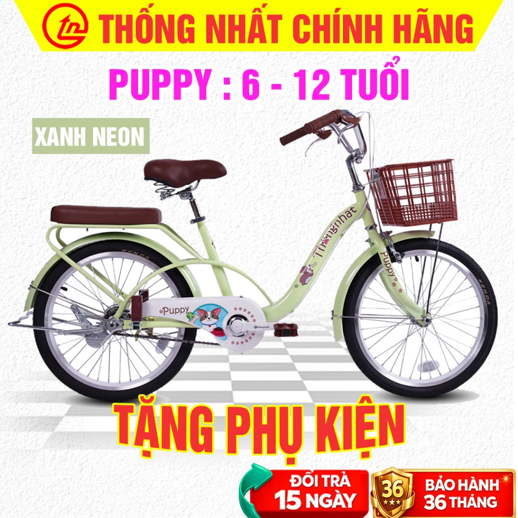 Xe Đạp Thống Nhất Trẻ Em PUPPY 20 Inch Chính Hãng - Tặng Full Phụ Kiện - Xe Đạp Thời Trang Cho Bé_thumbnail_1