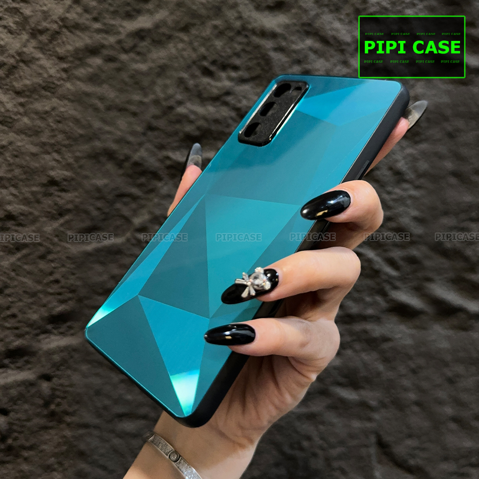 Ốp Lưng Samsung S20 FE 5G - Kim Cương 6D - Xanh Ngọc_thumbnail_3