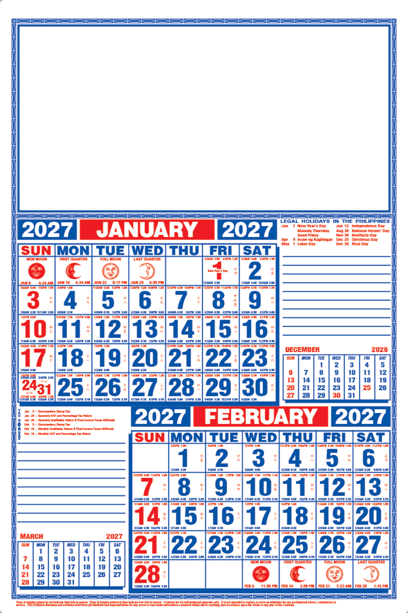 Commercial Calendar 22x34