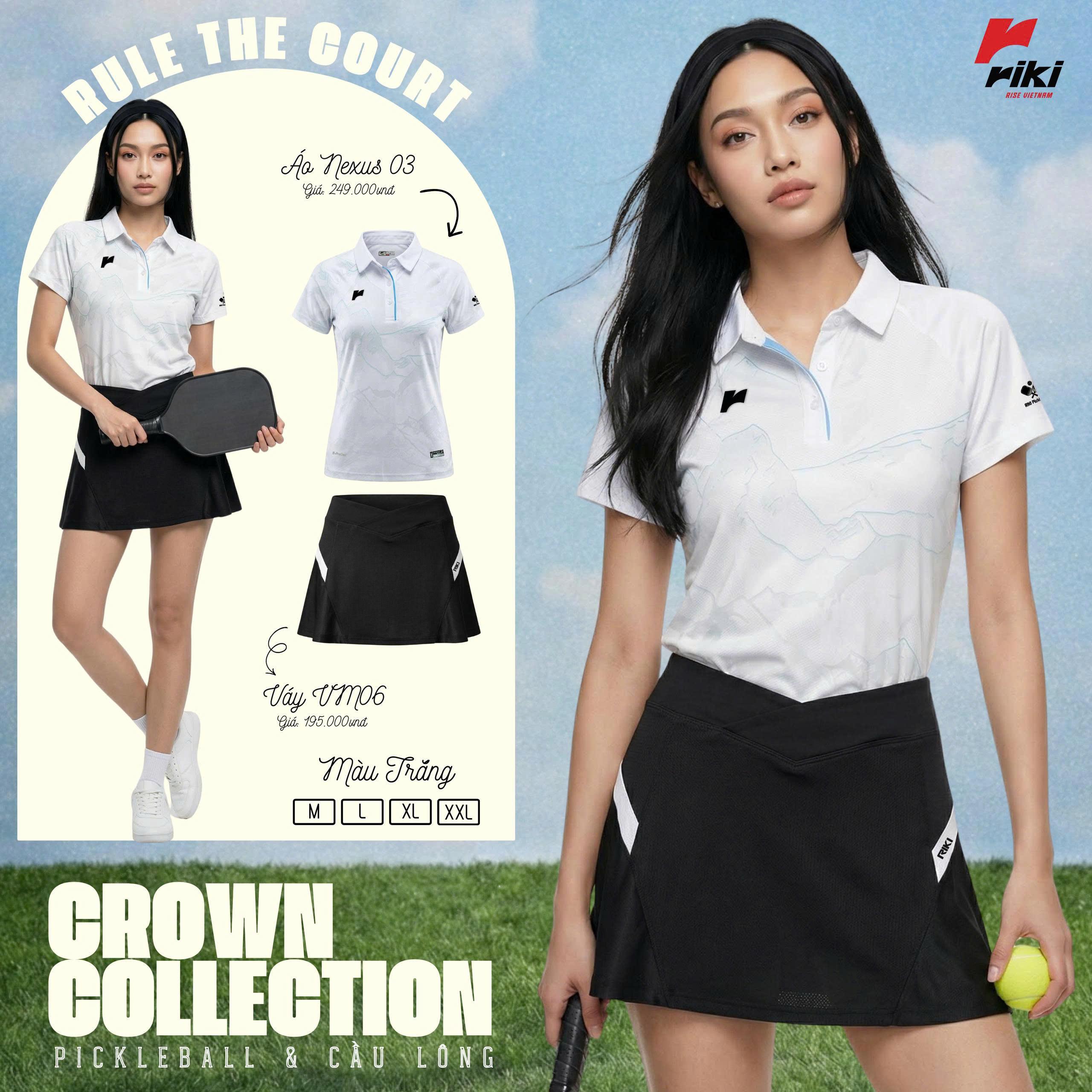 BST Quần Áo Thể Thao Riki Crown Chất Liệu Chuyên Dụng Thoáng Khí Thể Thao Đương Đại_thumbnail_14