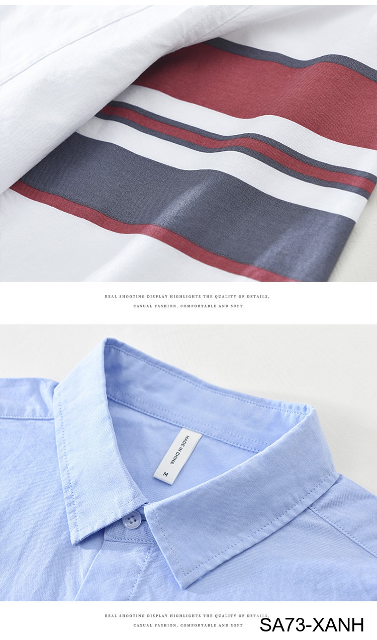 SA73 - Áo sơ mi nam dài tay in sọc tay phong cách Nhật Bản, chất cotton mềm mại, form rộng thoải mái_thumbnail_13