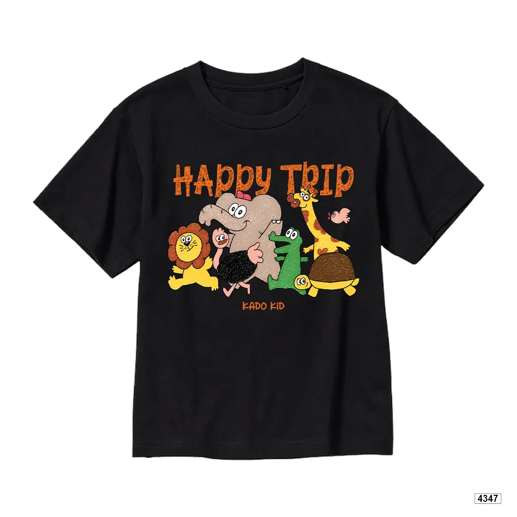 Áo thun bé trai bé gái form rộng Happy Trip Kado 4347_thumbnail_9