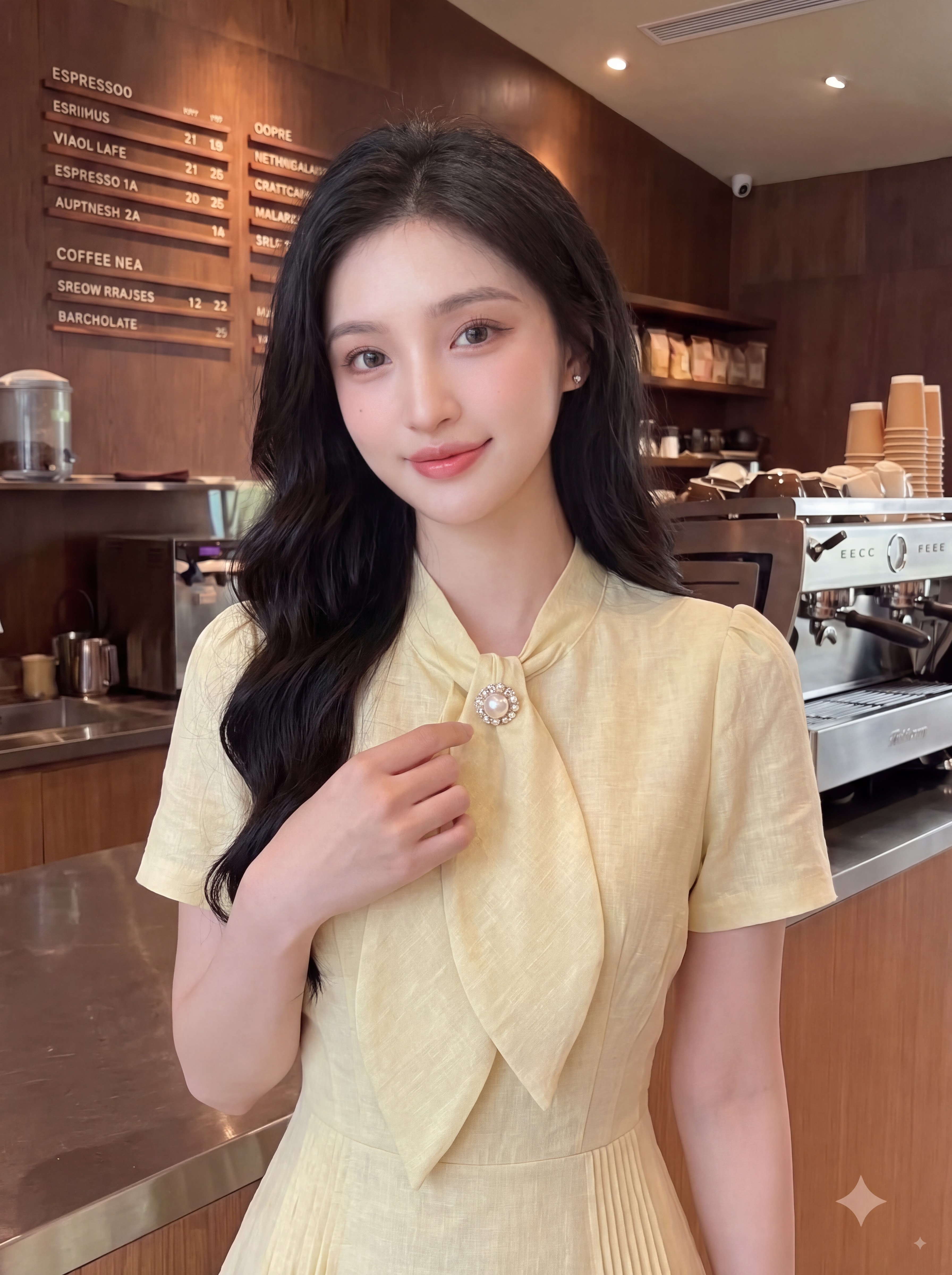Váy đũi linen dài xòe cổ thắt nơ 606016_thumbnail_2
