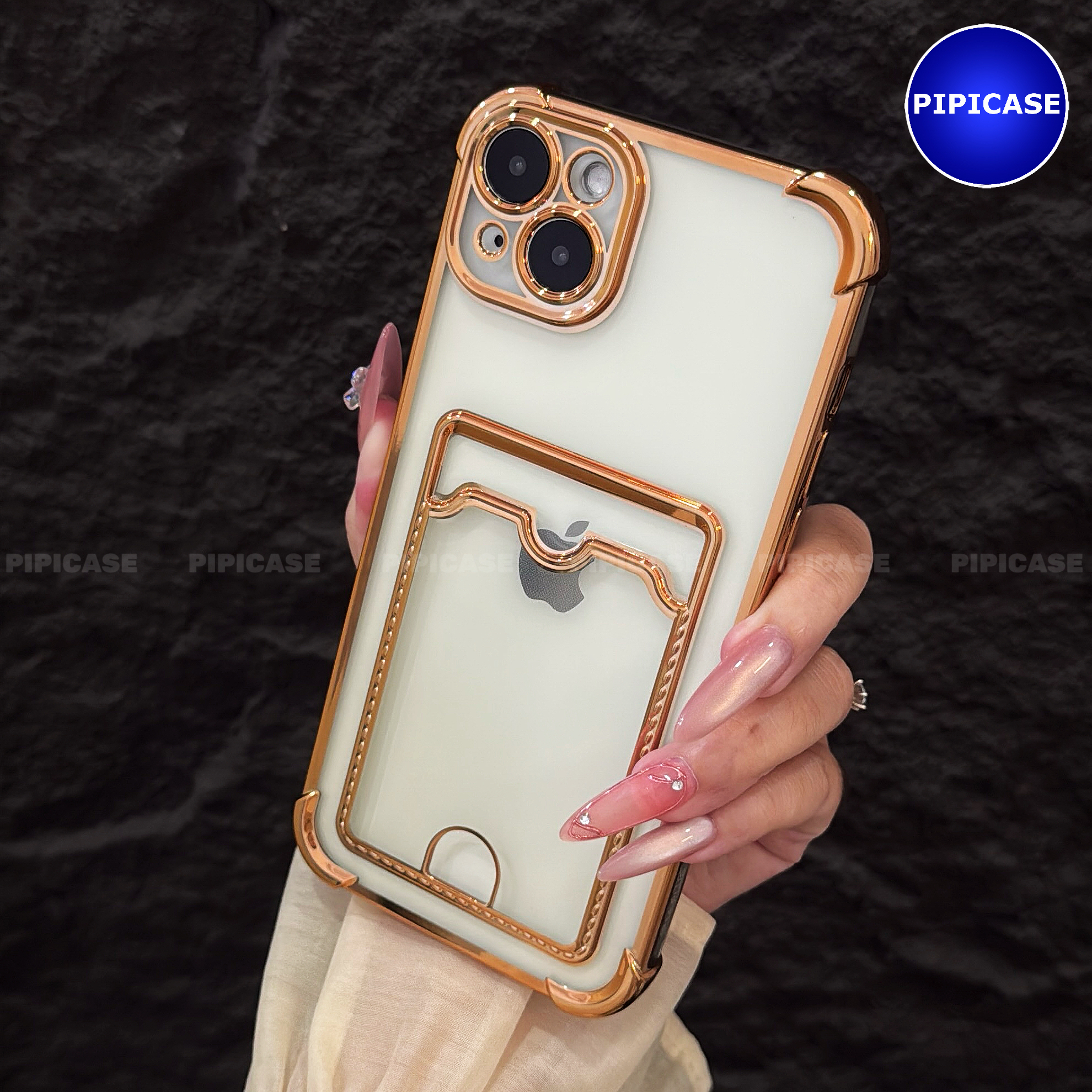 Ốp Lưng iPhone 14 Plus - Ốp Thẻ - Vàng