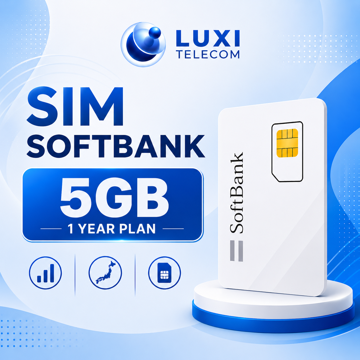 SIM Data SoftBank 5GB – Gói 1 Năm