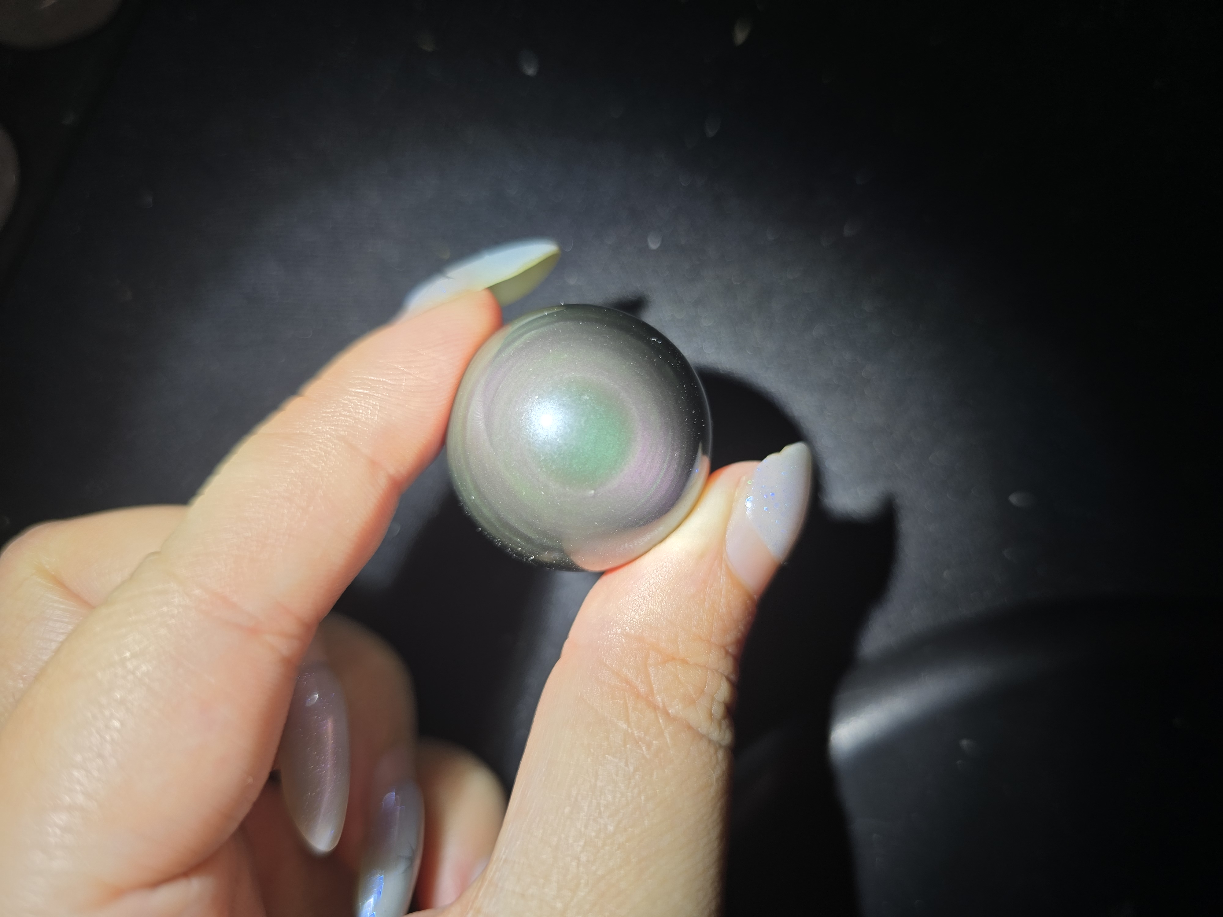 Bi Cầu Mini (~2,5CM) Rainbow Obsidian_thumbnail_2