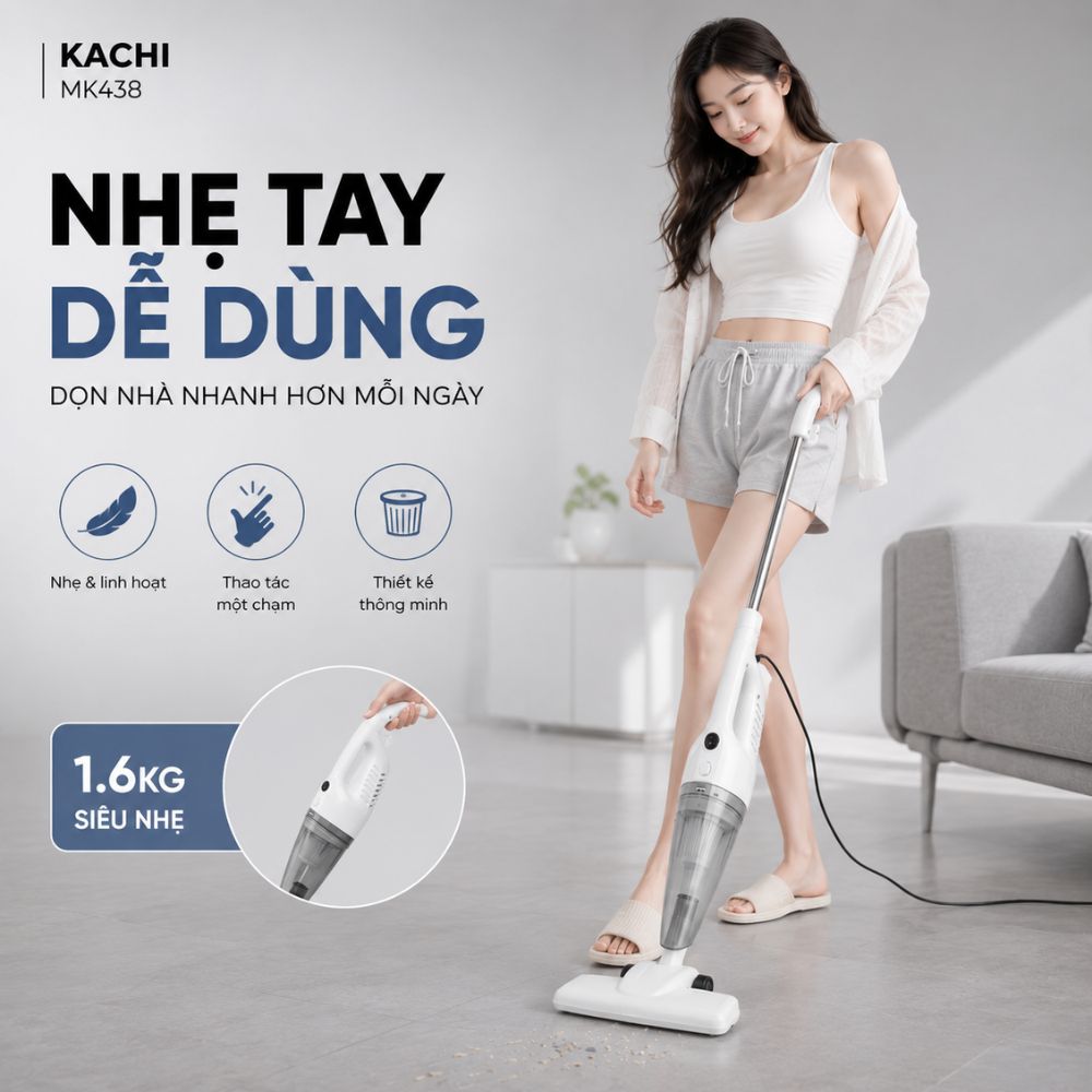 Máy Hút Bụi Cầm Tay Kachi MK438 600W - Lực Hút Mạnh Mẽ, Thiết Kế Linh Hoạt, Sạch Mọi Ngóc Ngách_thumbnail_3
